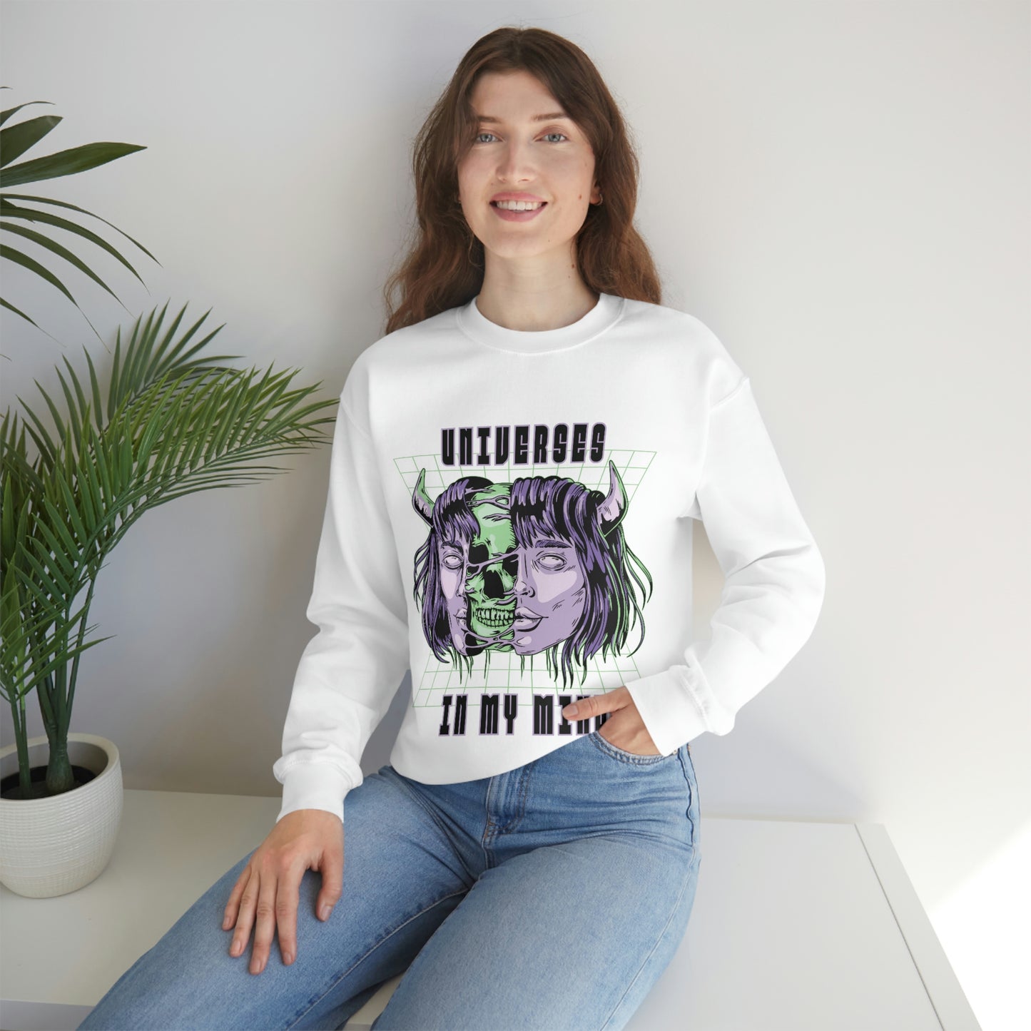 Universes In My Mind Pastel Goth Aesthetic Cyber Sweatshirt