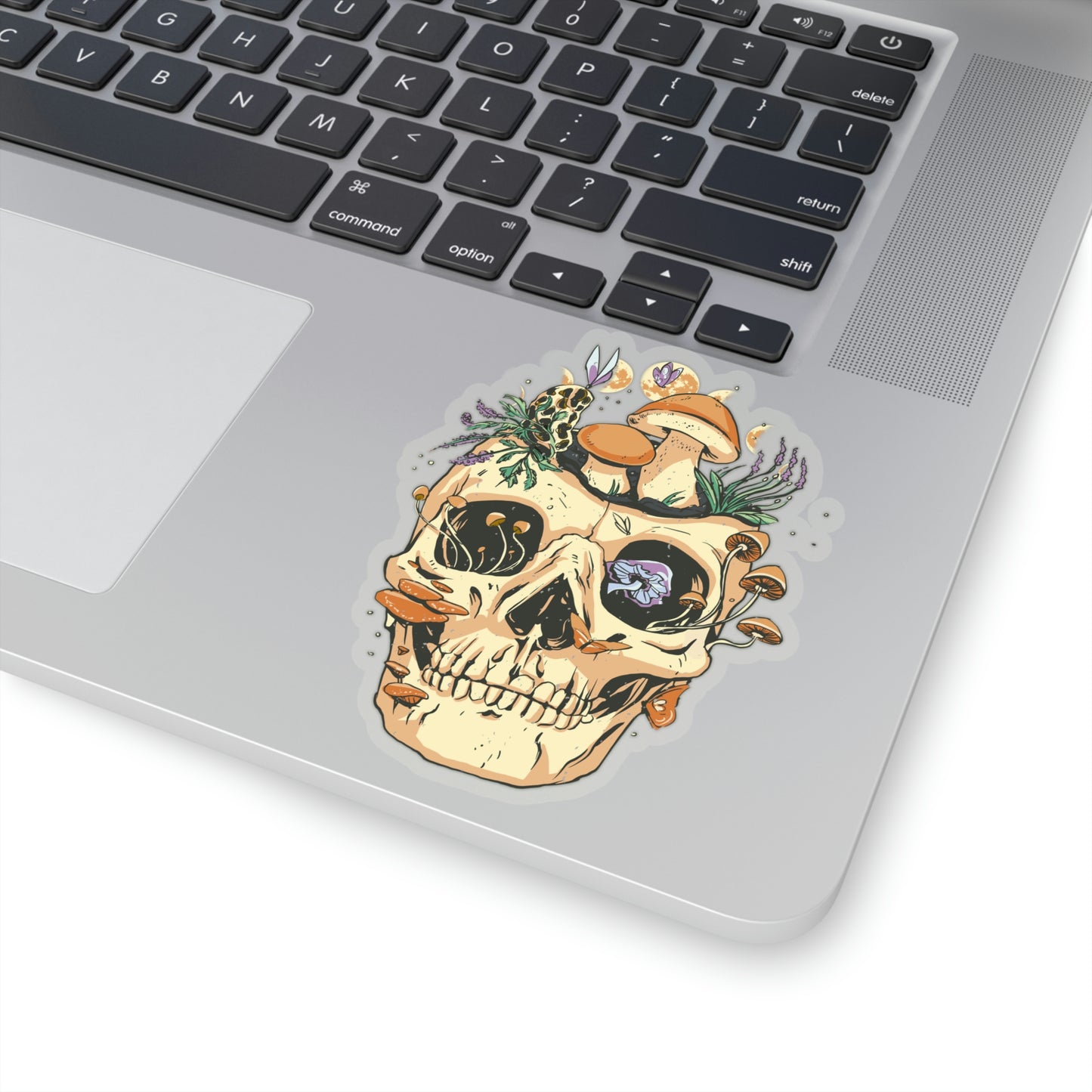 Cottagecore Aesthetic Skulls Mushroom Sticker