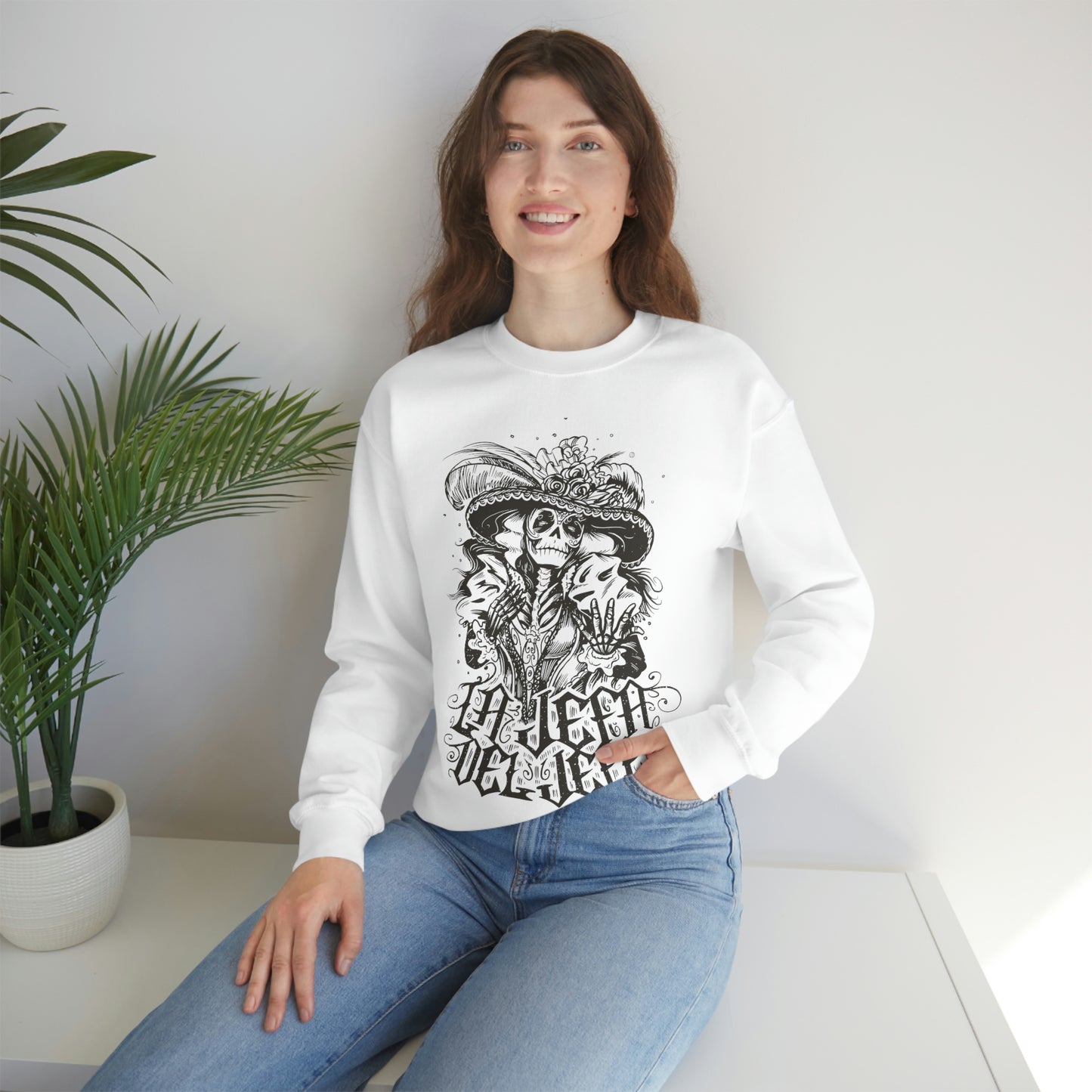 Mexican Skeleton LA JEFA DEL JEFE Sweatshirt
