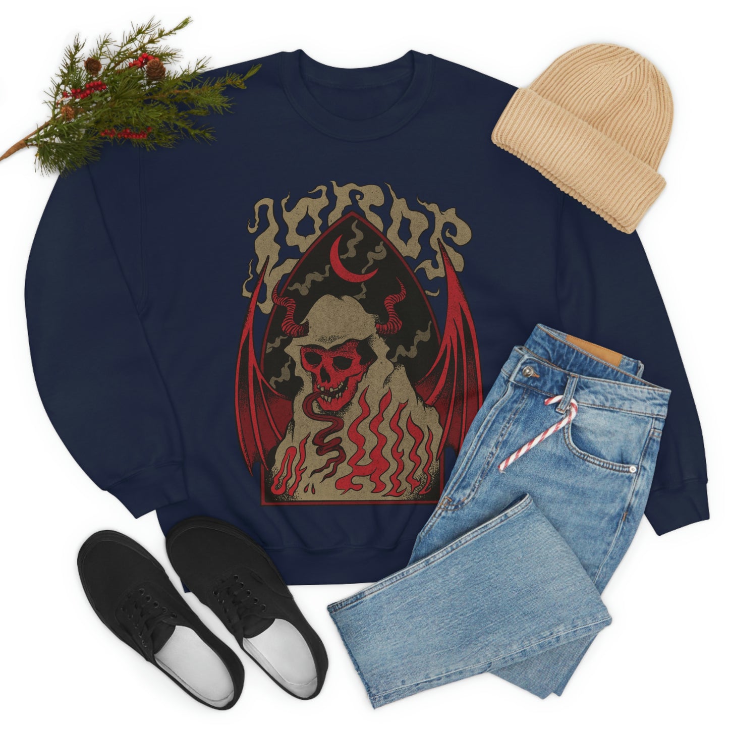 Dark Demons Goth Aesthetic Sweatshirt