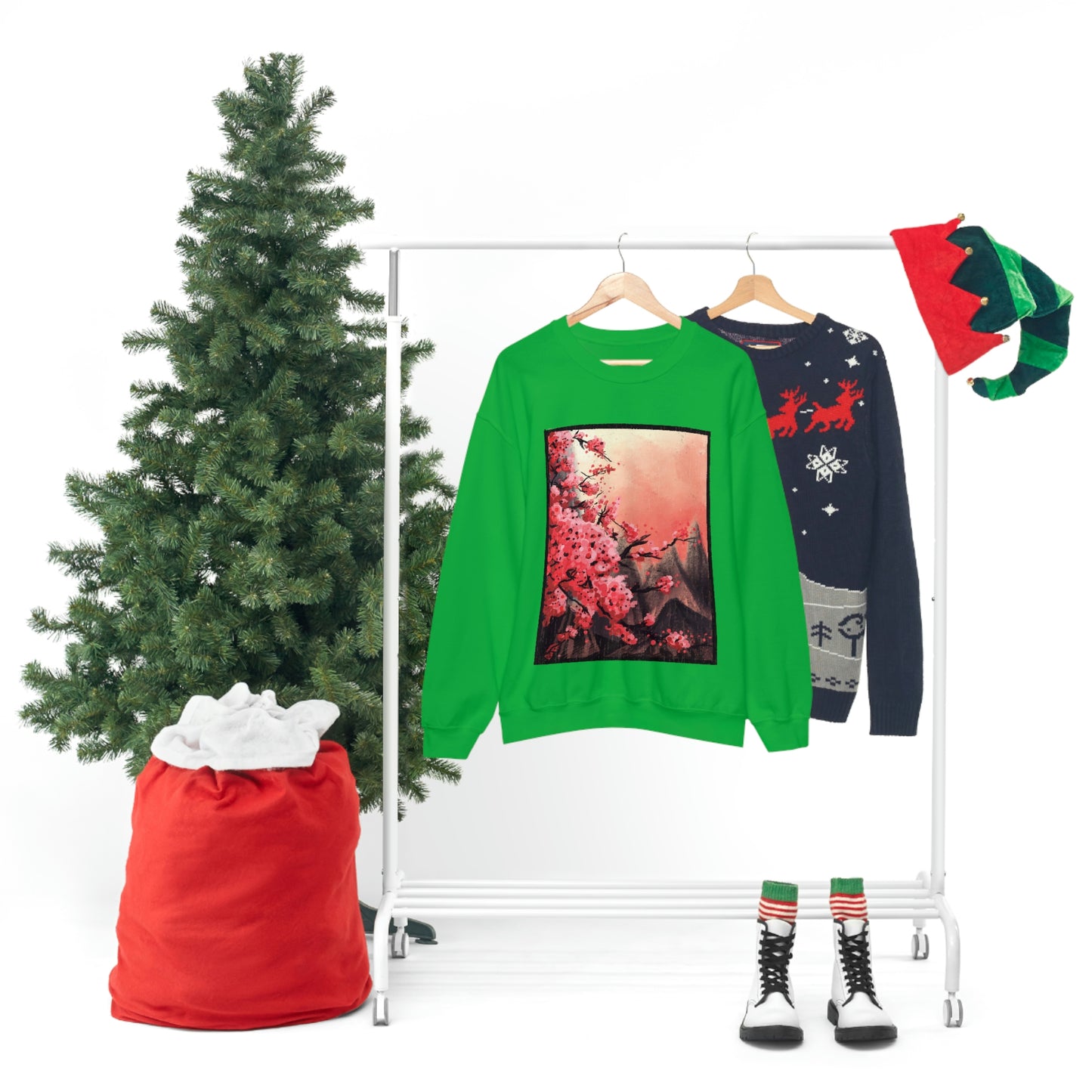 Indie Japanese Art, Japan Streeetwear Retro, Japanese Aesthetic Blossom Sweatshirt