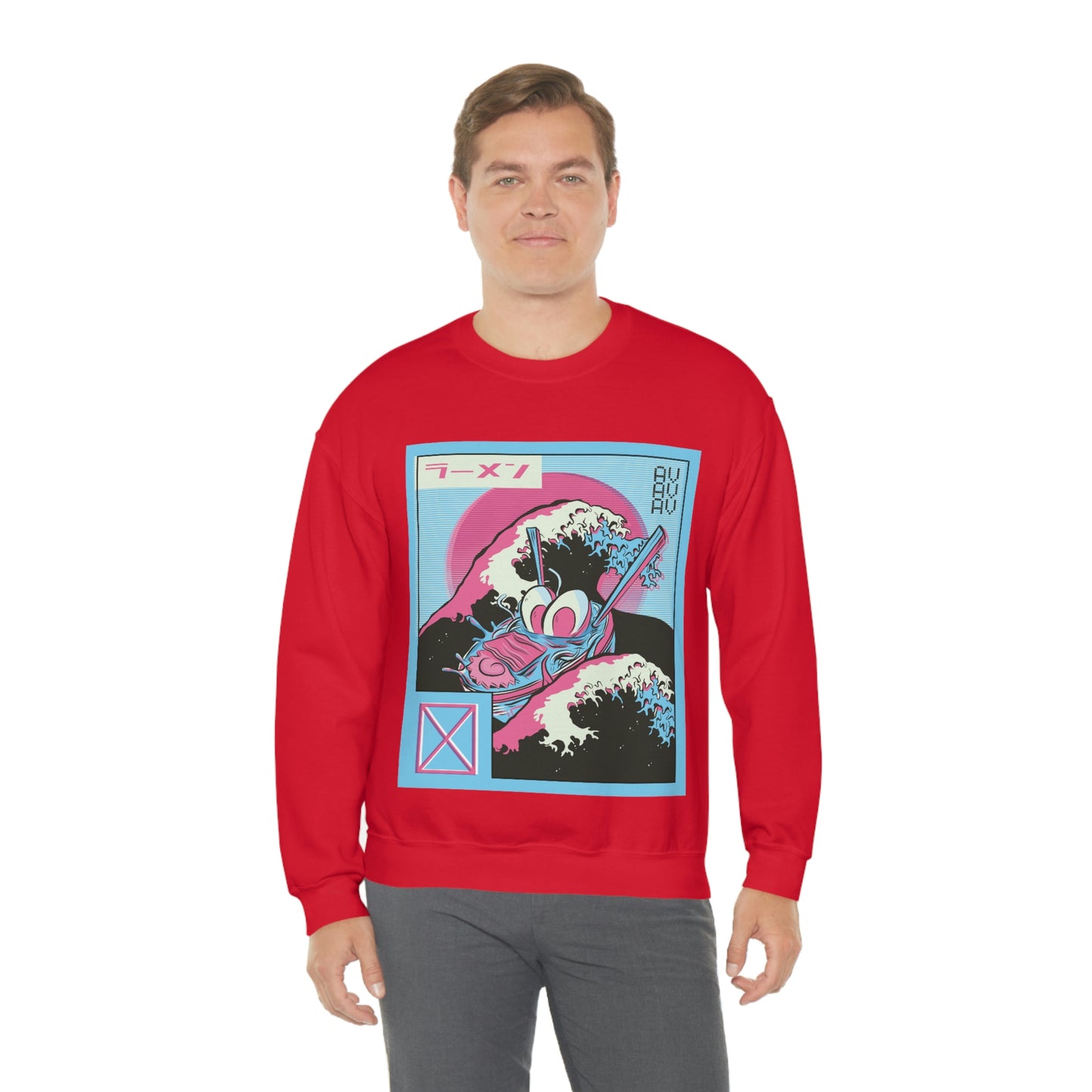Japanese Aesthetic Ramen Wave Retrowave Sweatshirt