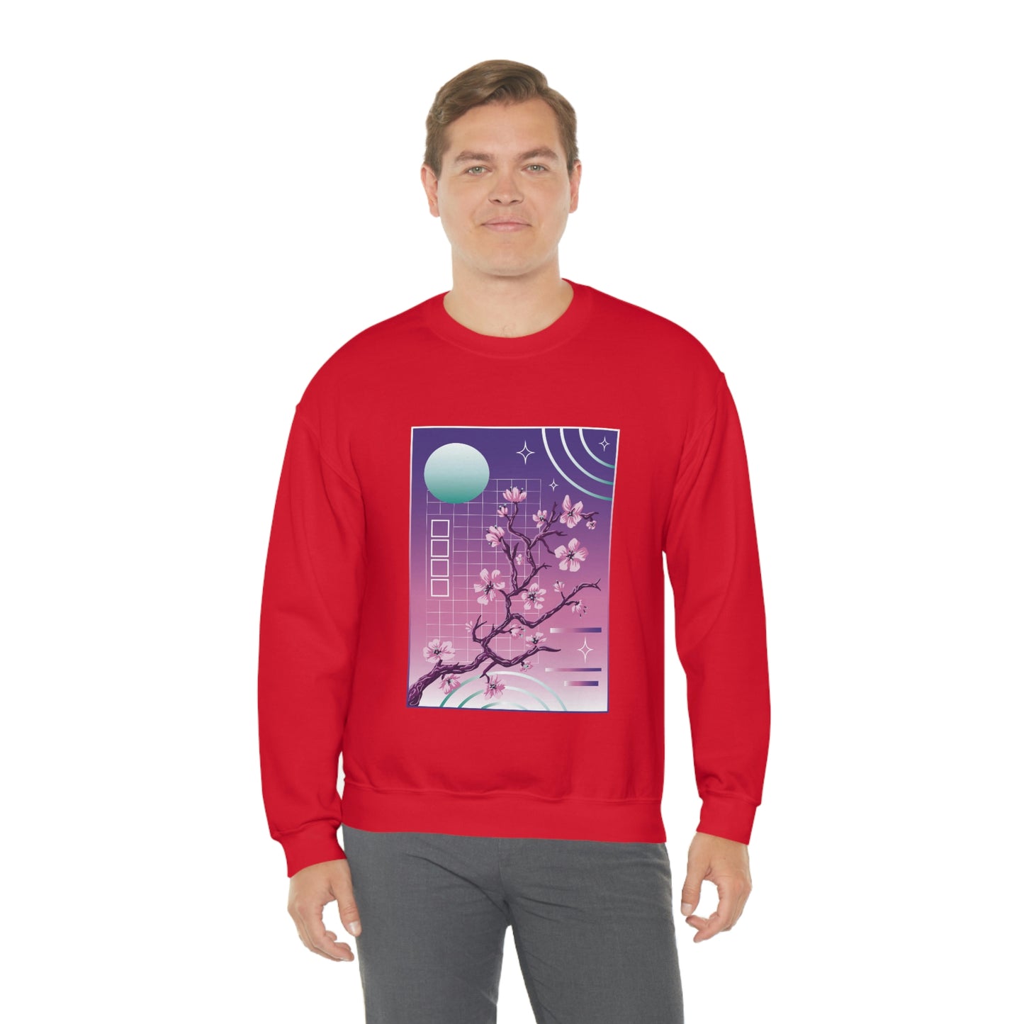 Indie Japanese Art, Japan Streeetwear Retro, Japanese Aesthetic Blossom Sweatshirt