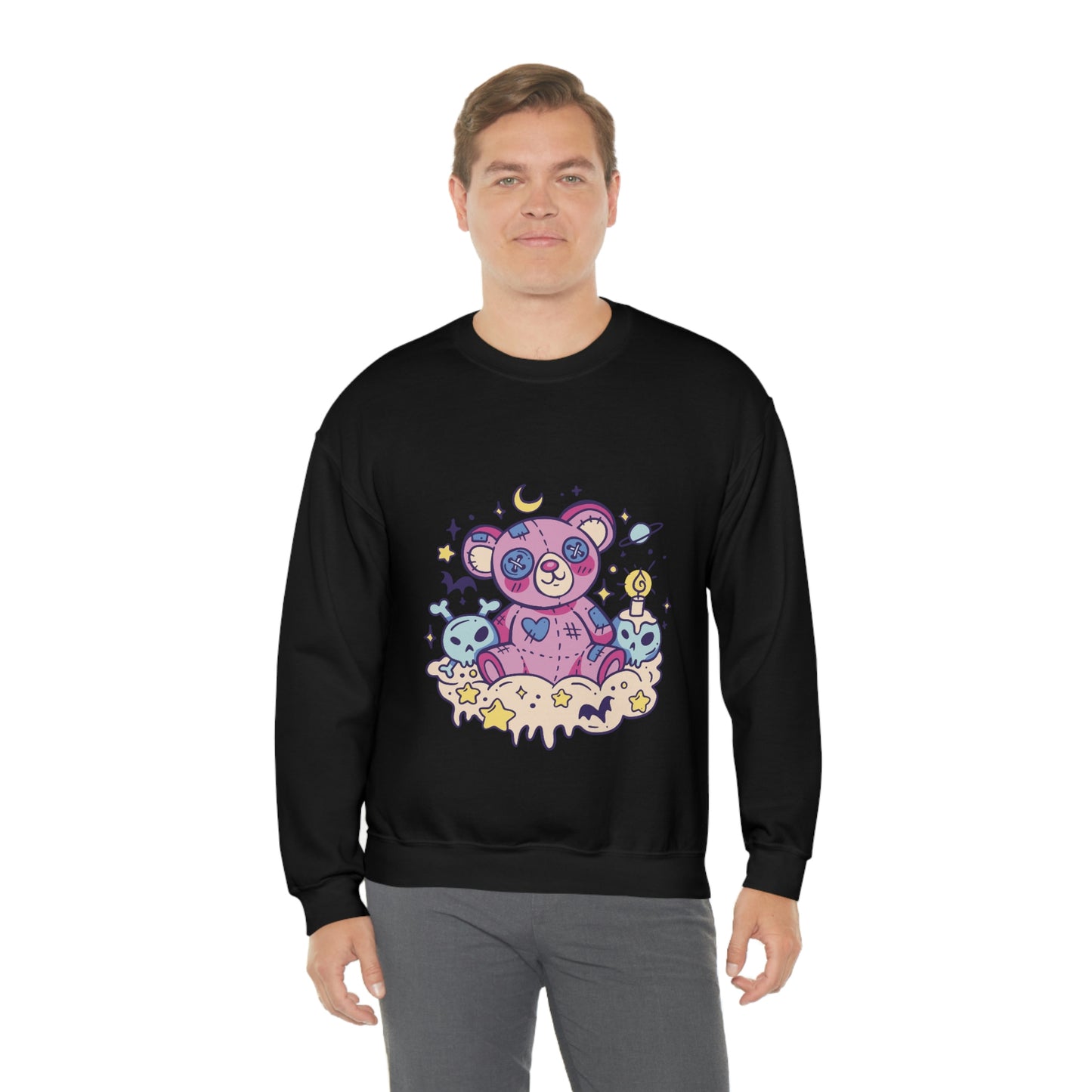 Kawaii Pastel Goth Teddy Bear Sweatshirt