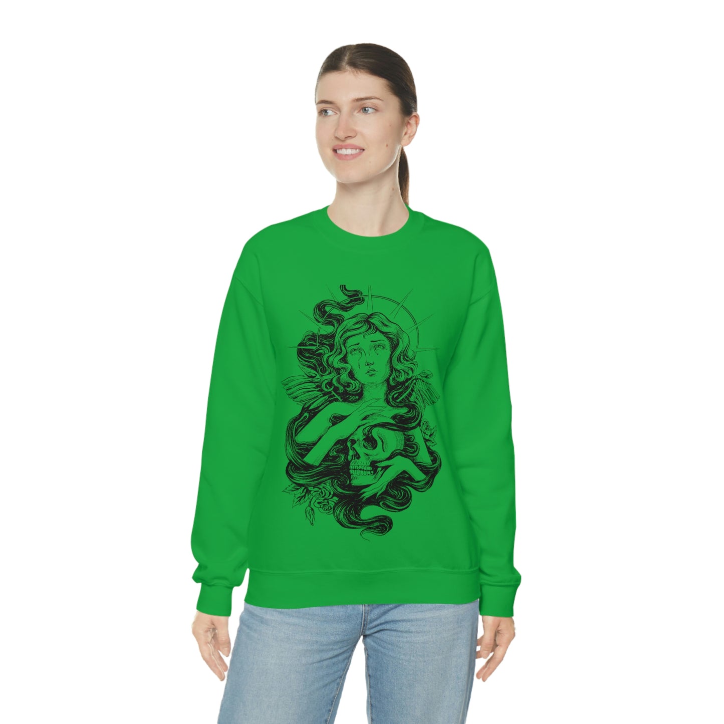 Dark Aesthetic Crying Women Sweatshirt