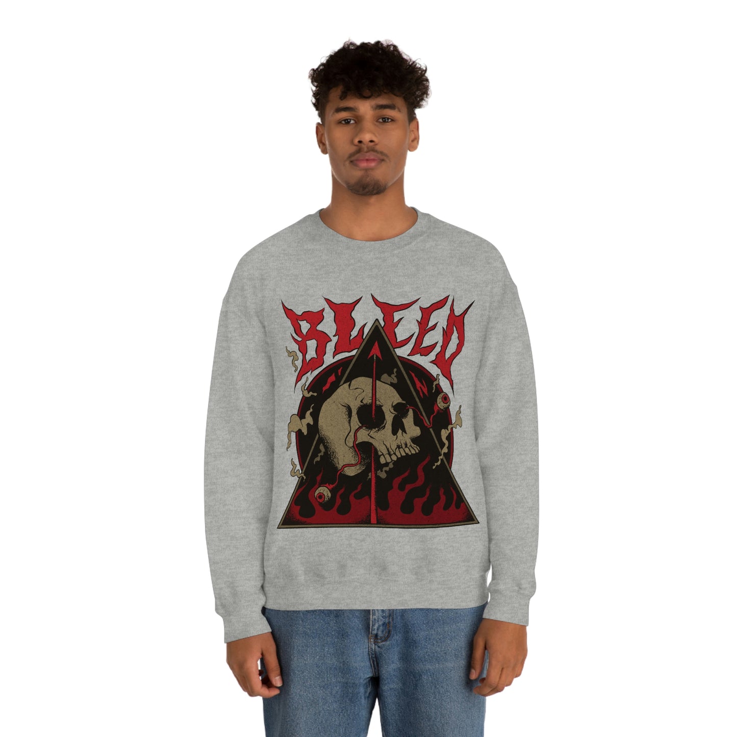 SKULL METAL BAND Goth Aesthetic Sweatshirt