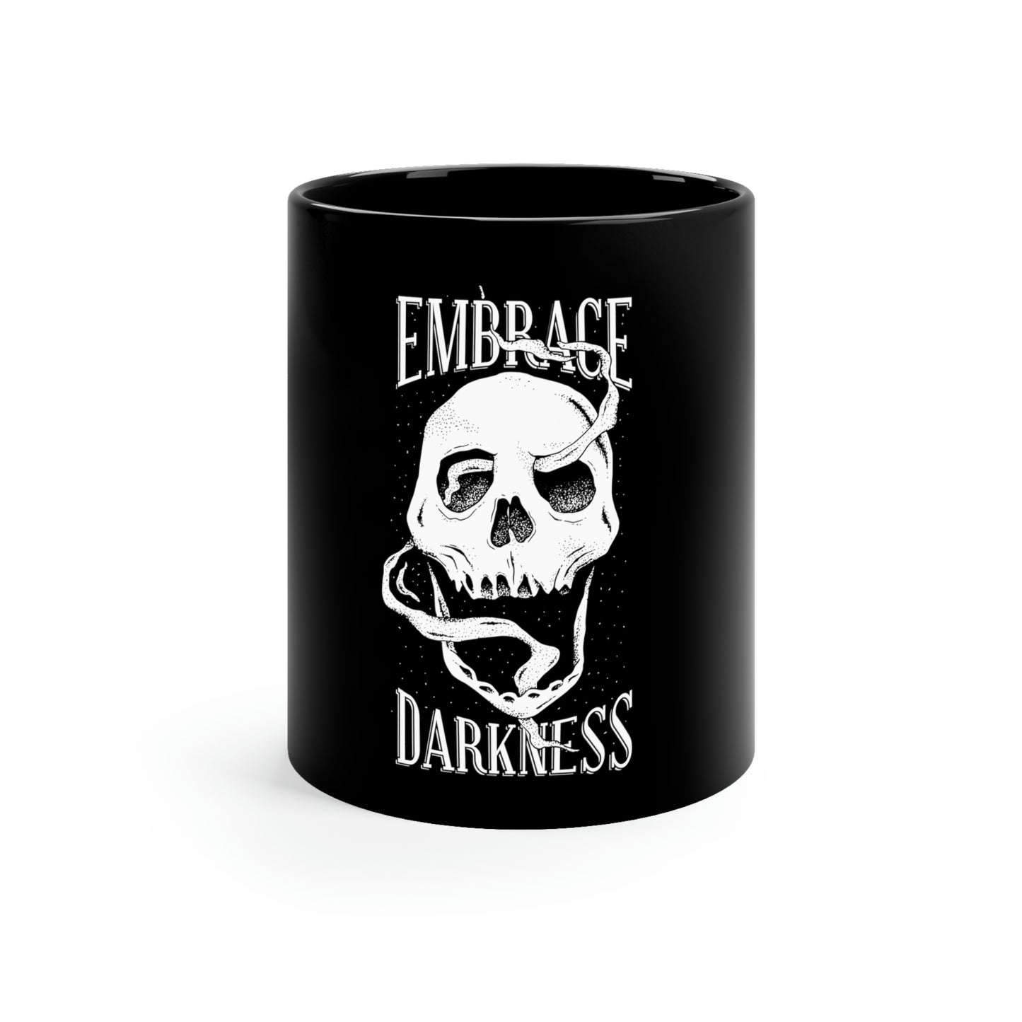 Embrace Darkness Goth Aesthetic 11oz Black Mug