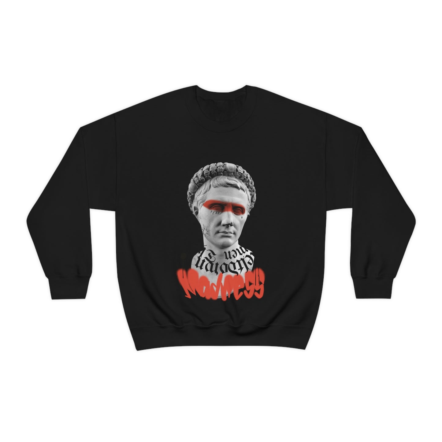 Greek Statue Graffiti Y2k Aesthetic Sweatshirt
