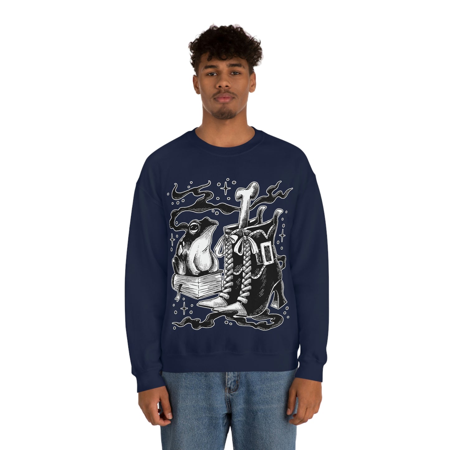 Witch Aesthetic Frog Goth Aesthetic Sweatshirt