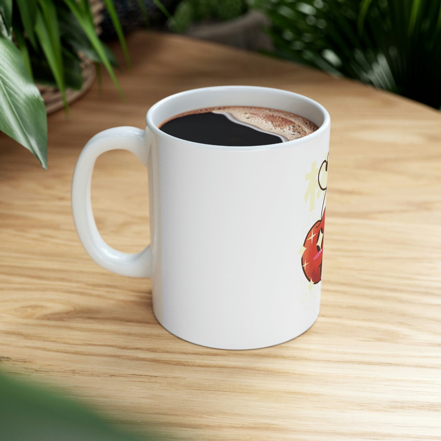 Cute Apple Pastel Kawaii Aesthetic, Yami Kawaii, Japanese Aesthetic Otaku White Ceramic Mug 11oz