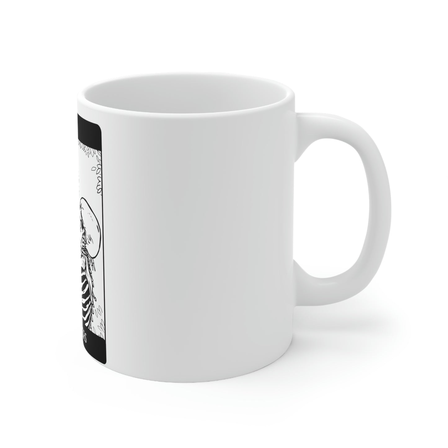 The Lovers Tarrot Card Goth Aesthetic White Ceramic Mug