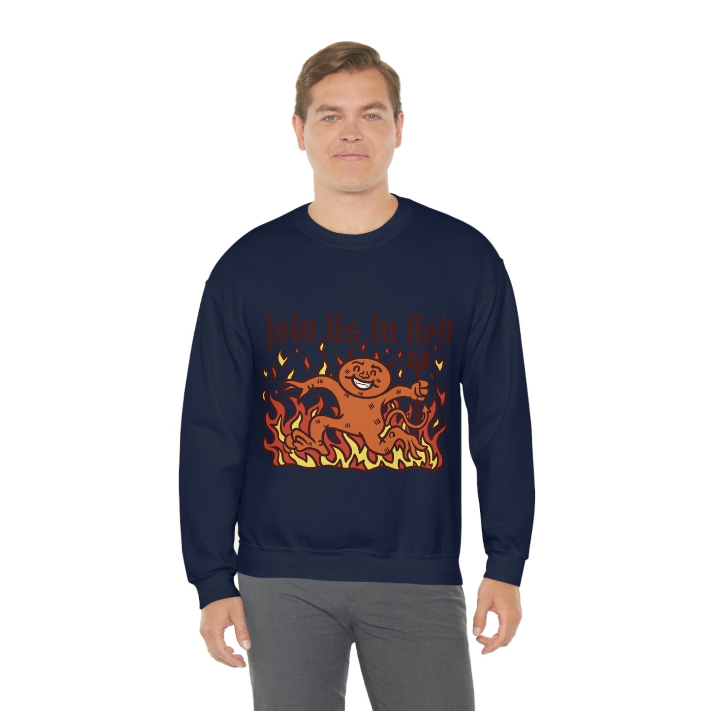 Join Us In Hell Cute Demon, Goth Aesthetic Sweatshirt