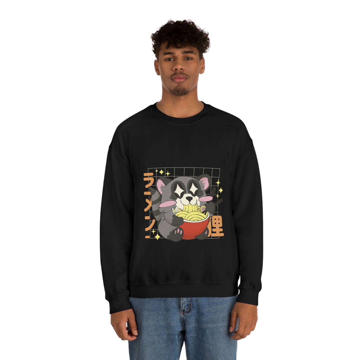 Kawaii Aesthetic, Yami Kawaii Racoon Ramen Sweatshirt