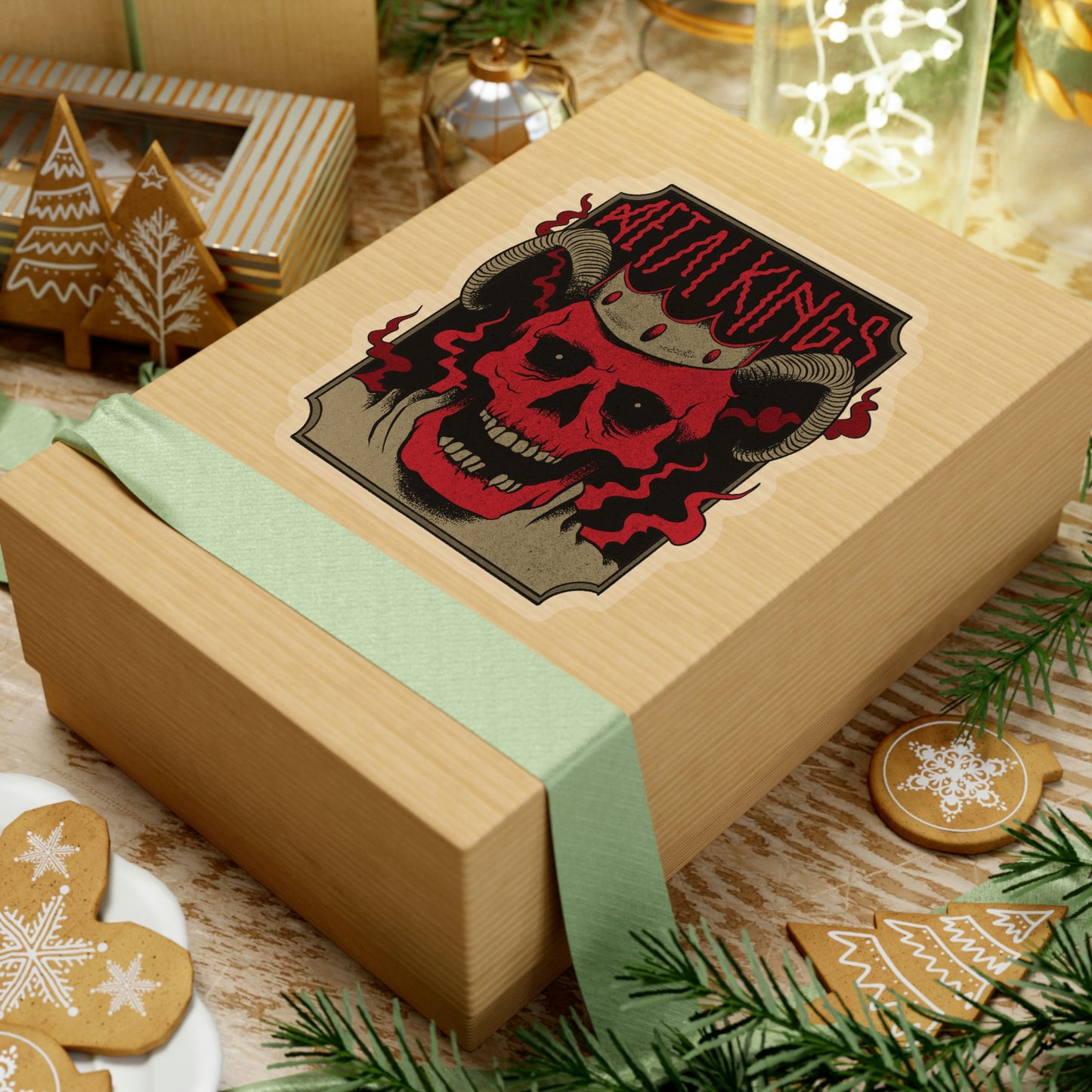 METAL KINGS Skull Sticker