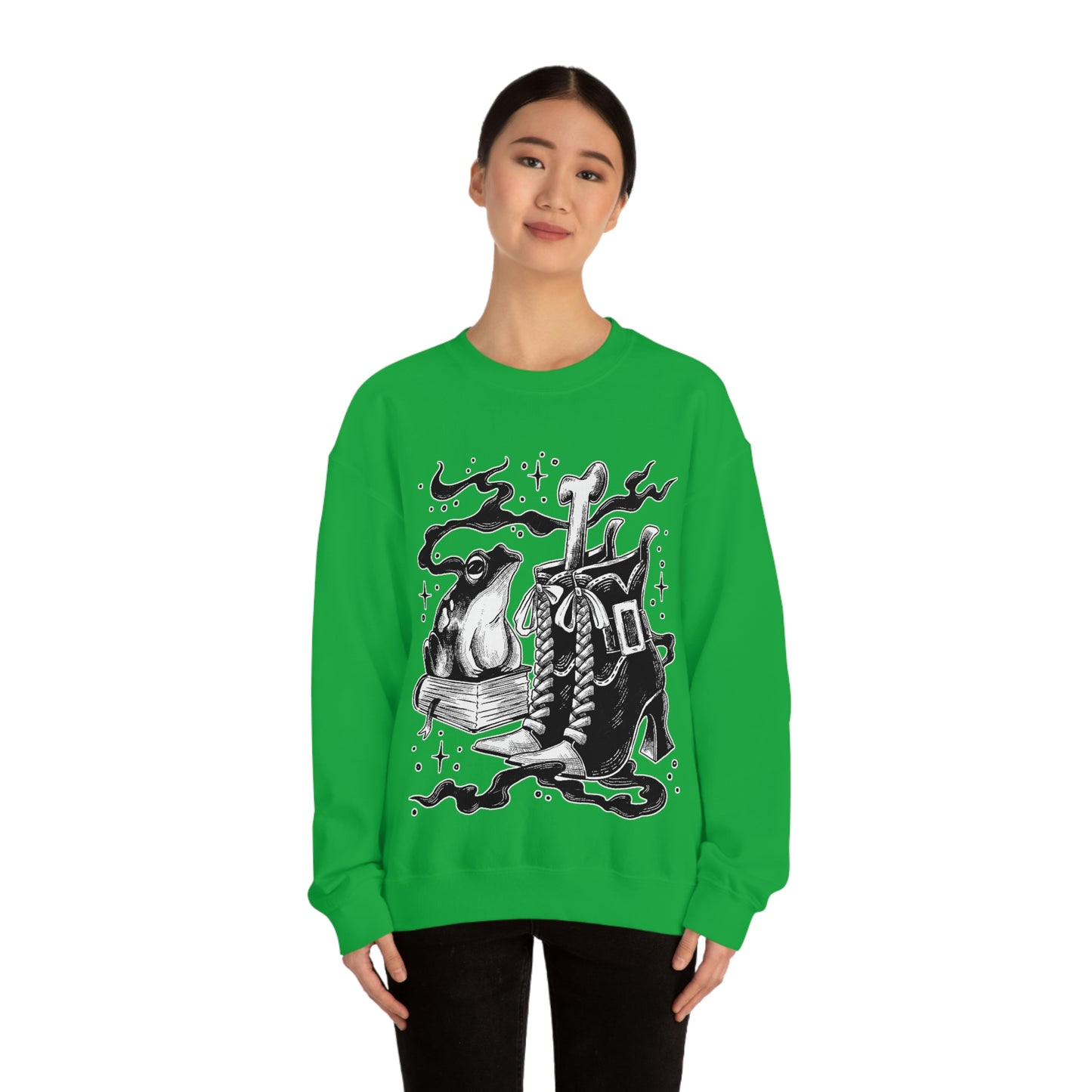 Witch Aesthetic Frog Goth Aesthetic Sweatshirt