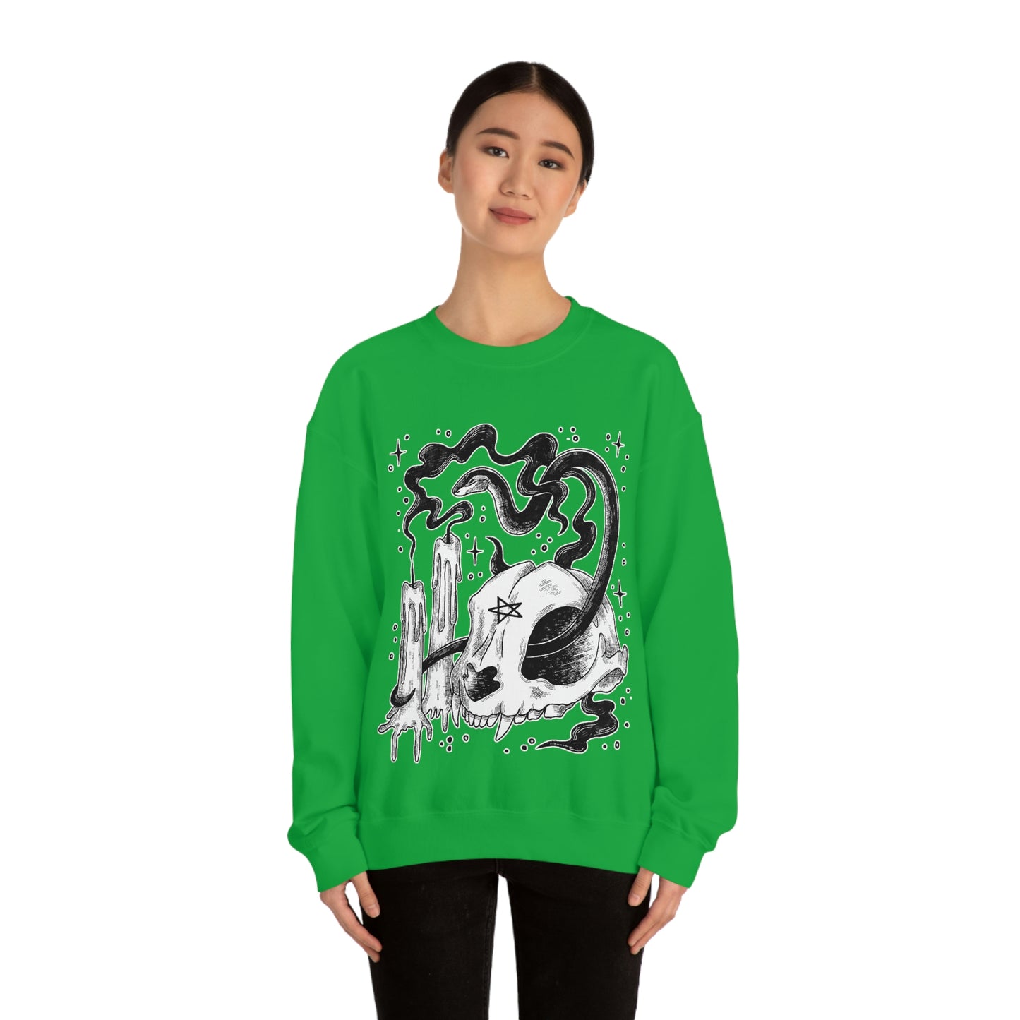Witch Aesthetic Skull Goth Aesthetic Sweatshirt