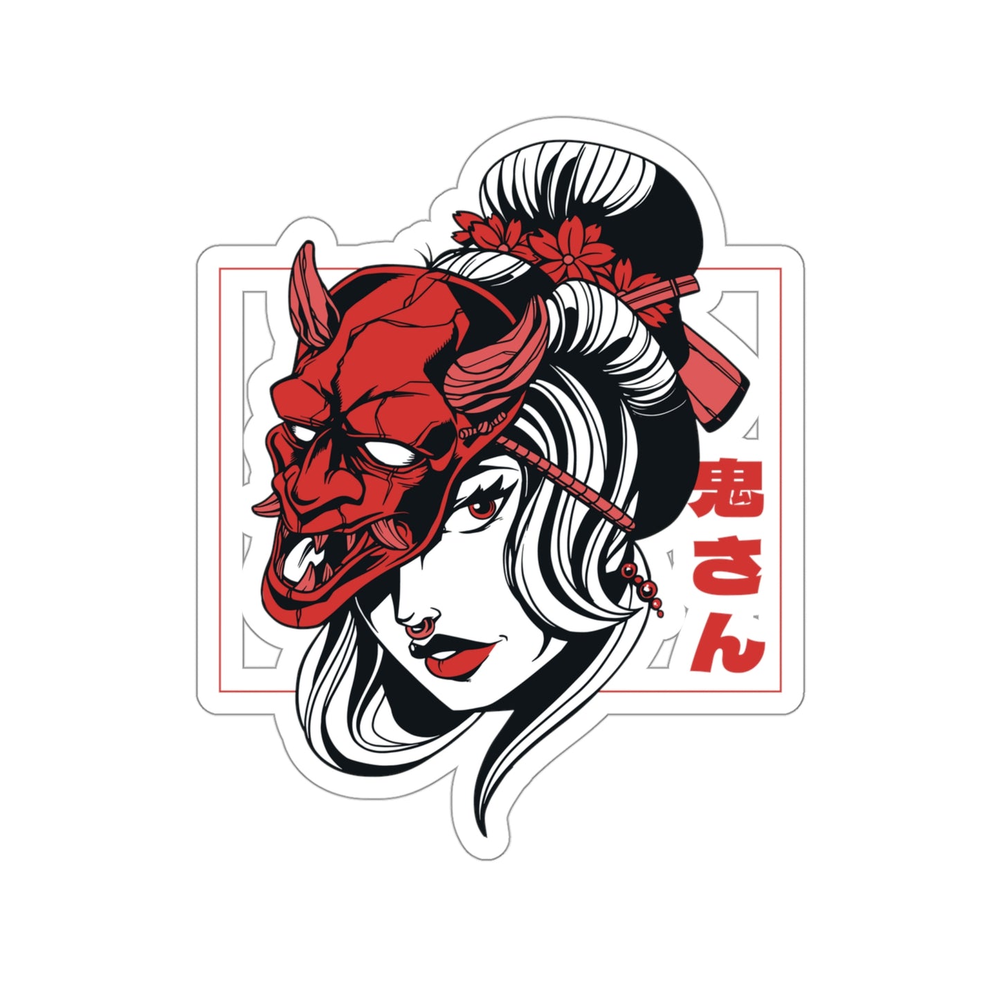 Japanese Aesthetic Women Sticker