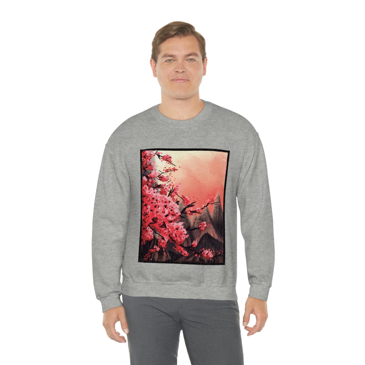 Indie Japanese Art, Japan Streeetwear Retro, Japanese Aesthetic Blossom Sweatshirt