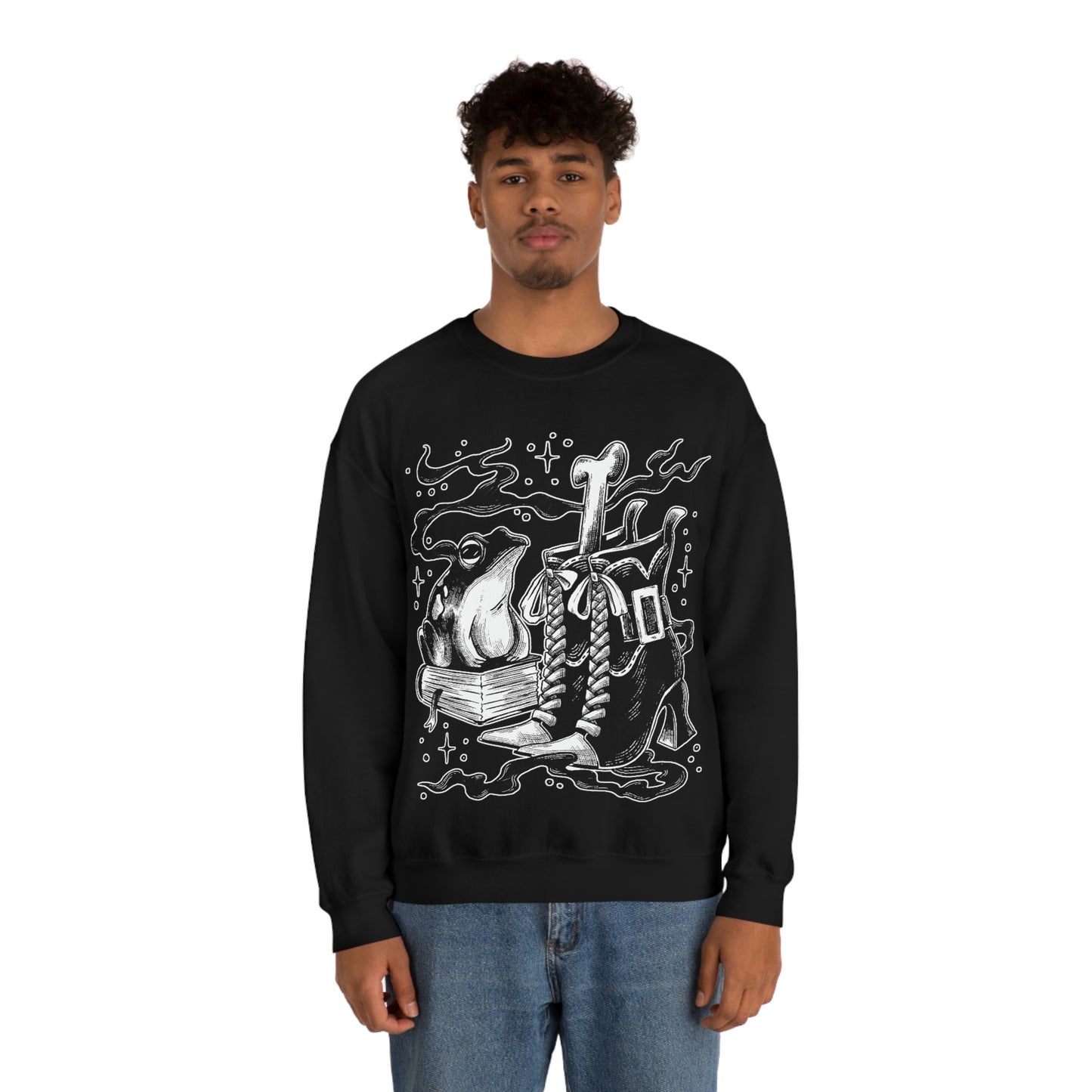 Witch Aesthetic Frog Goth Aesthetic Sweatshirt