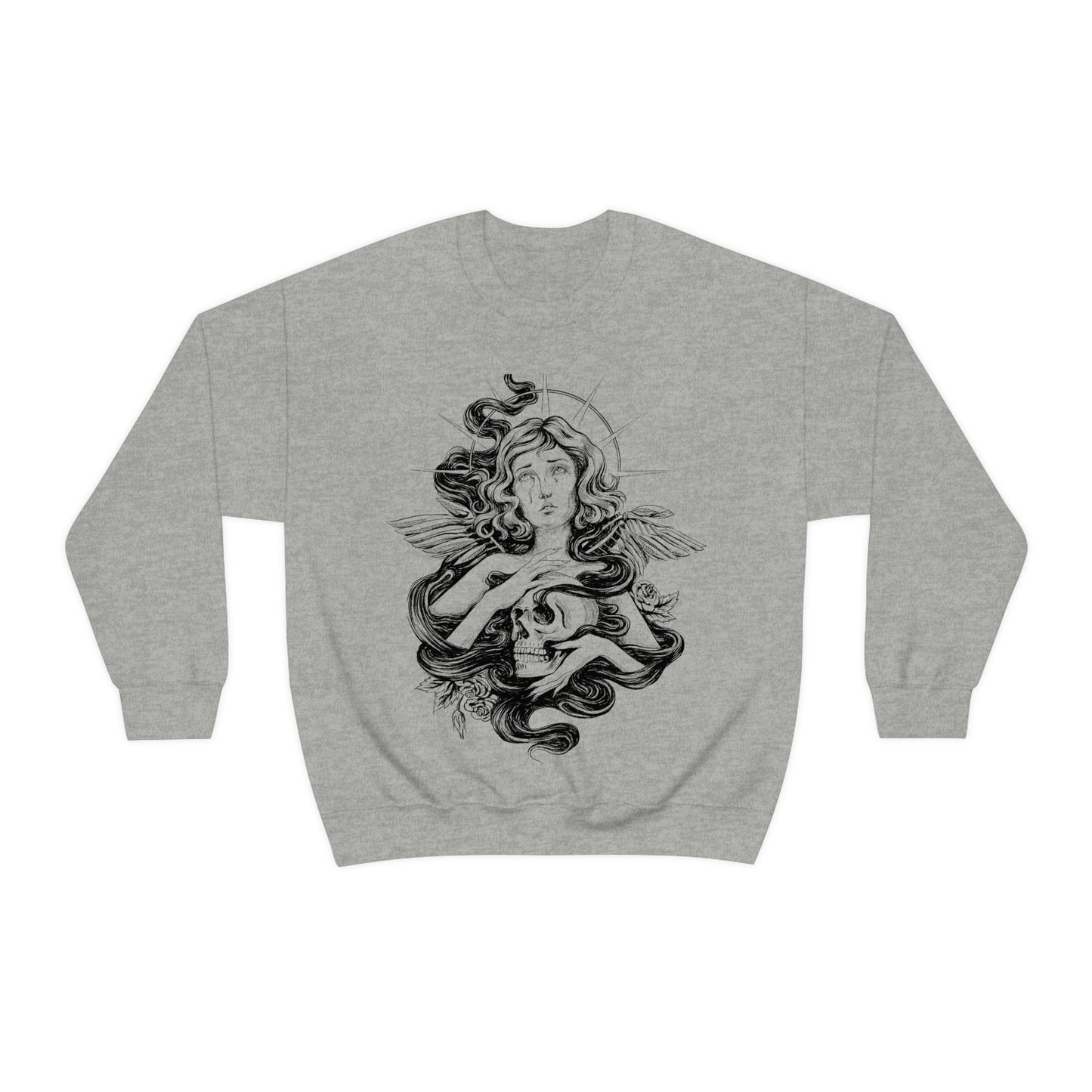 Dark Aesthetic Crying Women Sweatshirt