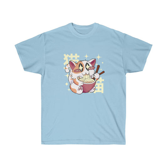 Kawaii Aesthetic Cute Cat Ramen T-Shirt