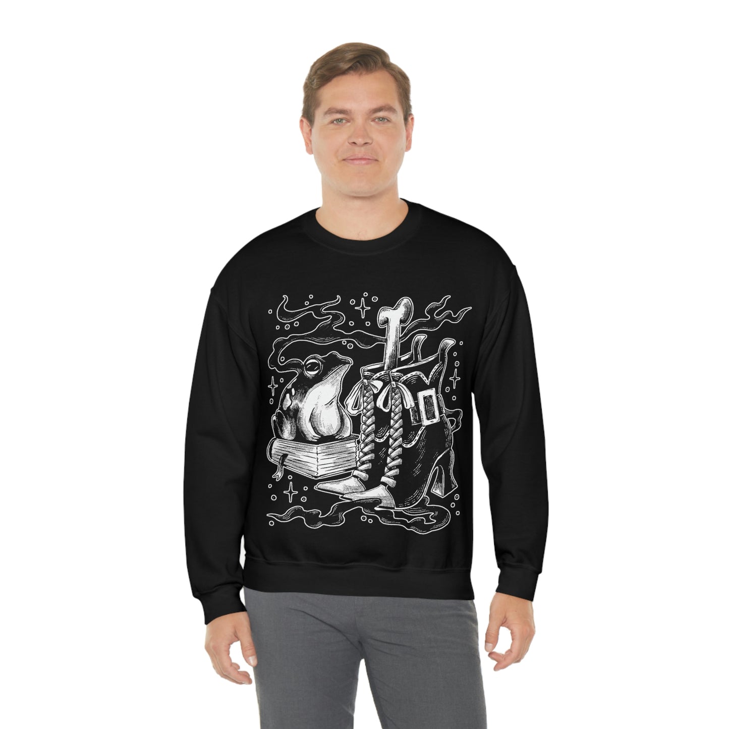 Witch Aesthetic Frog Goth Aesthetic Sweatshirt