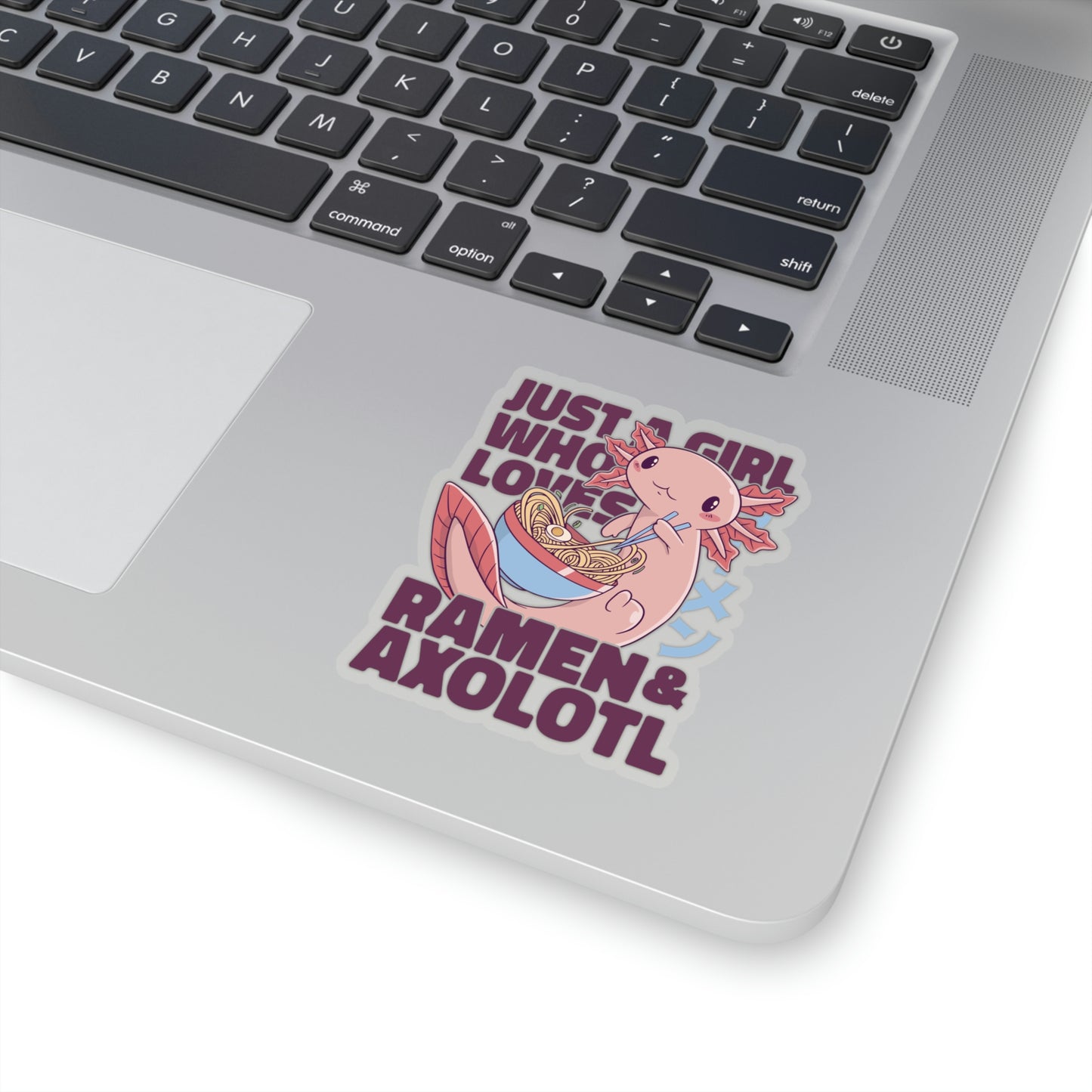 Kawaii Aesthetic Just A Girl Who Loves Ramen & Axolotl Sticker