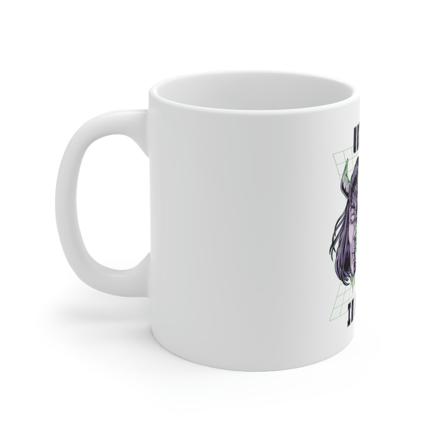 Universes In My Mind Pastel Goth Aesthetic Cyber White Ceramic Mug