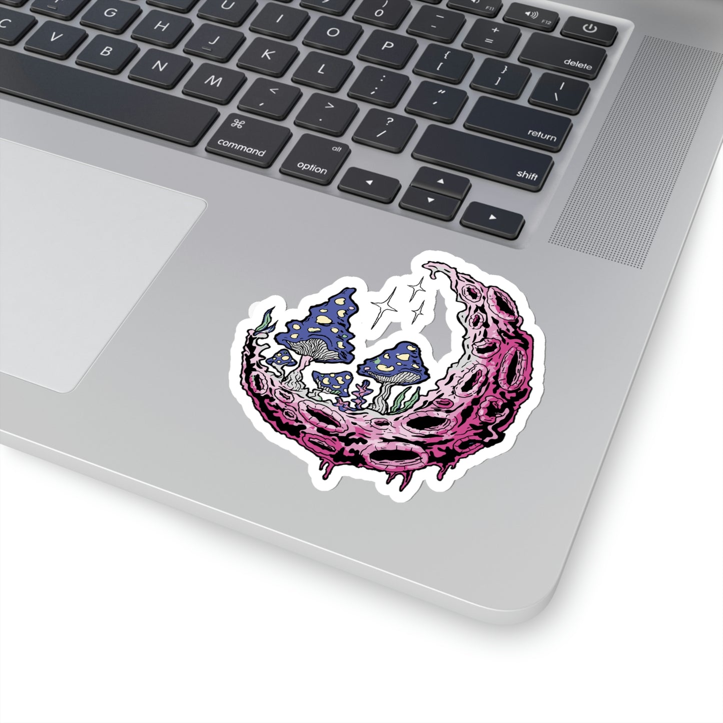 Cottagecore Aesthetic Moon Mushrooms Magic Sticker