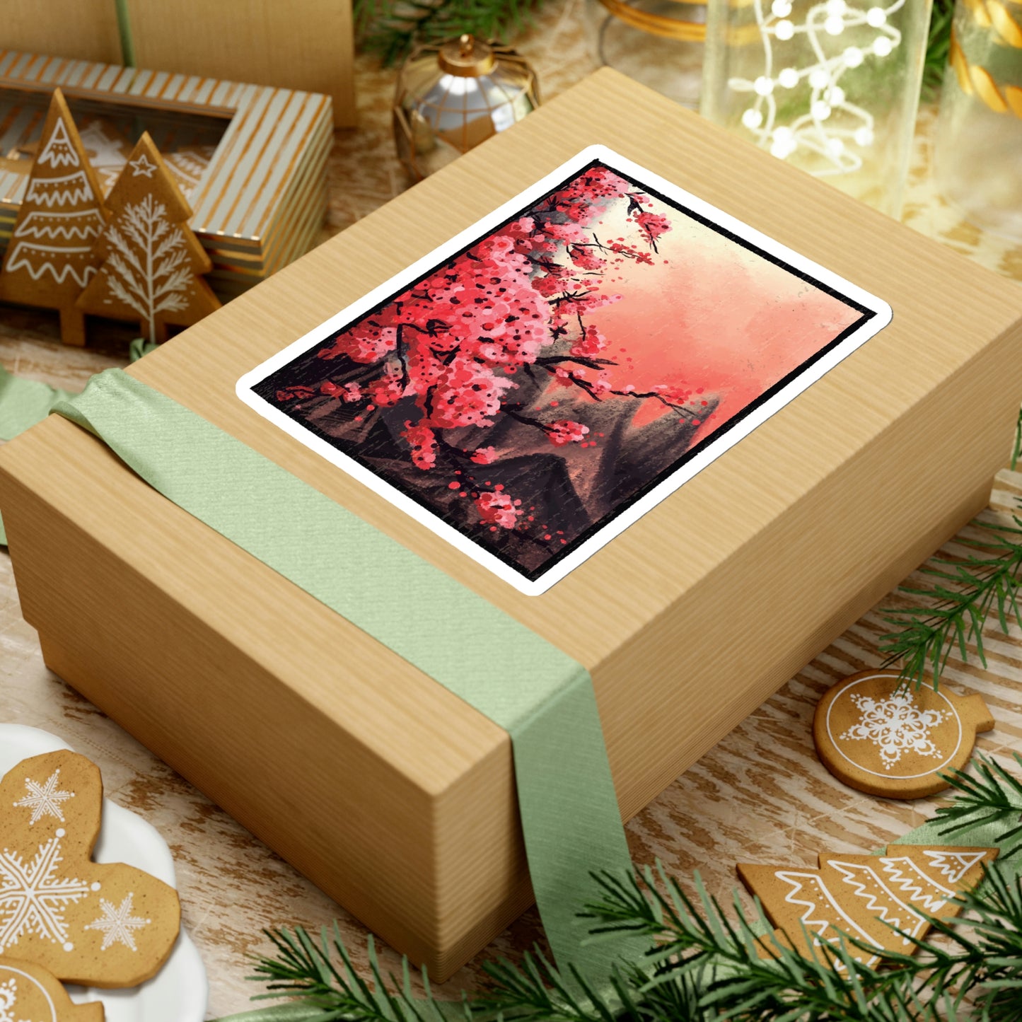 Indie Japanese Art, Japan Streeetwear Retro, Japanese Aesthetic Blossom Sticker