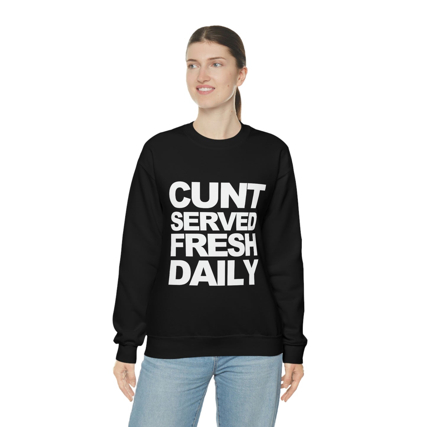 Cunt Served Fresh Daily Shirt, Y2k Aesthetic Sweatshirt
