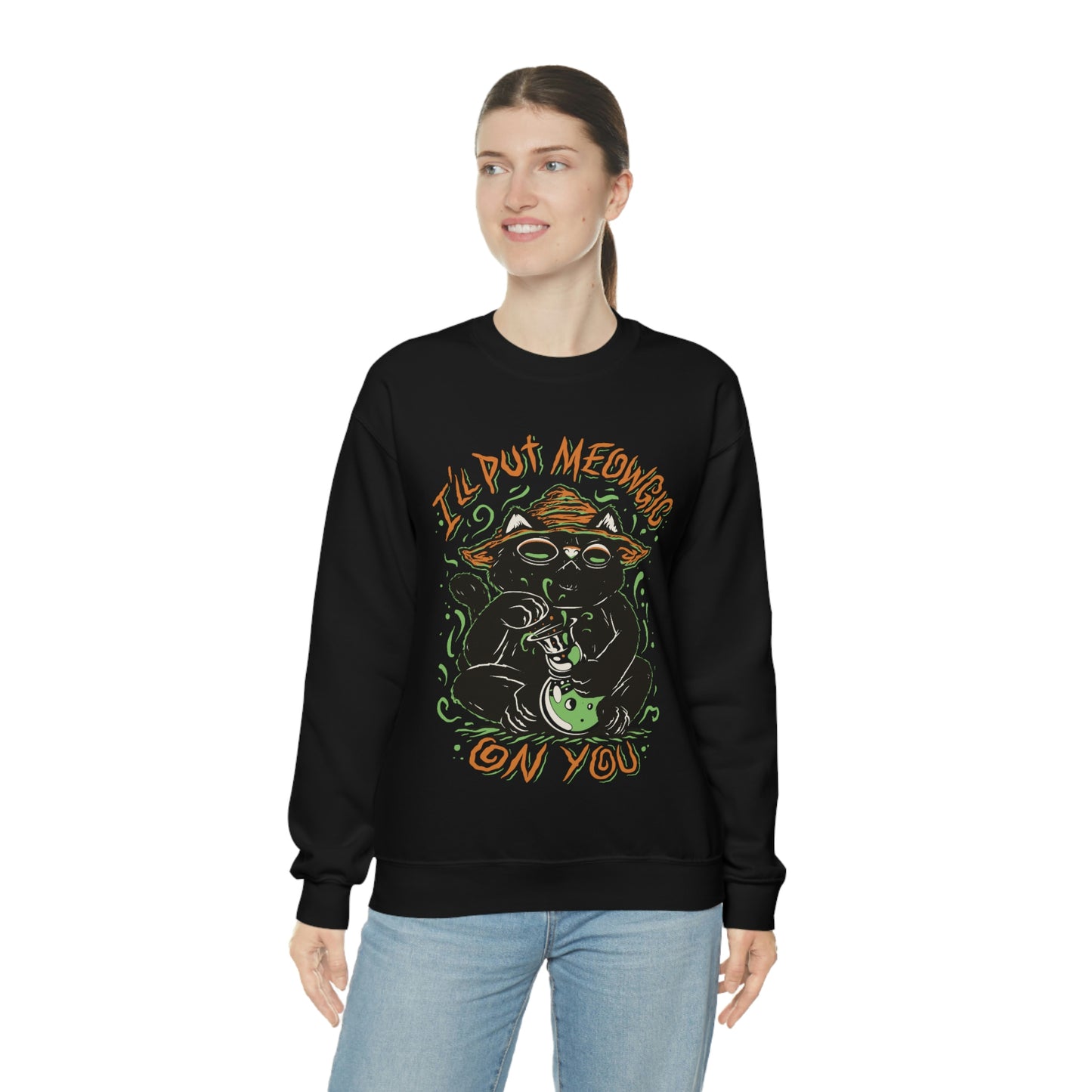 Ill put Meowgic On You Goth Aesthetic Sweatshirt