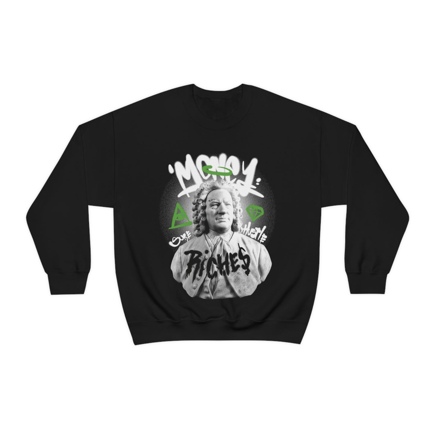 Graffiti On Statue Y2k Aesthetic Sweatshirt