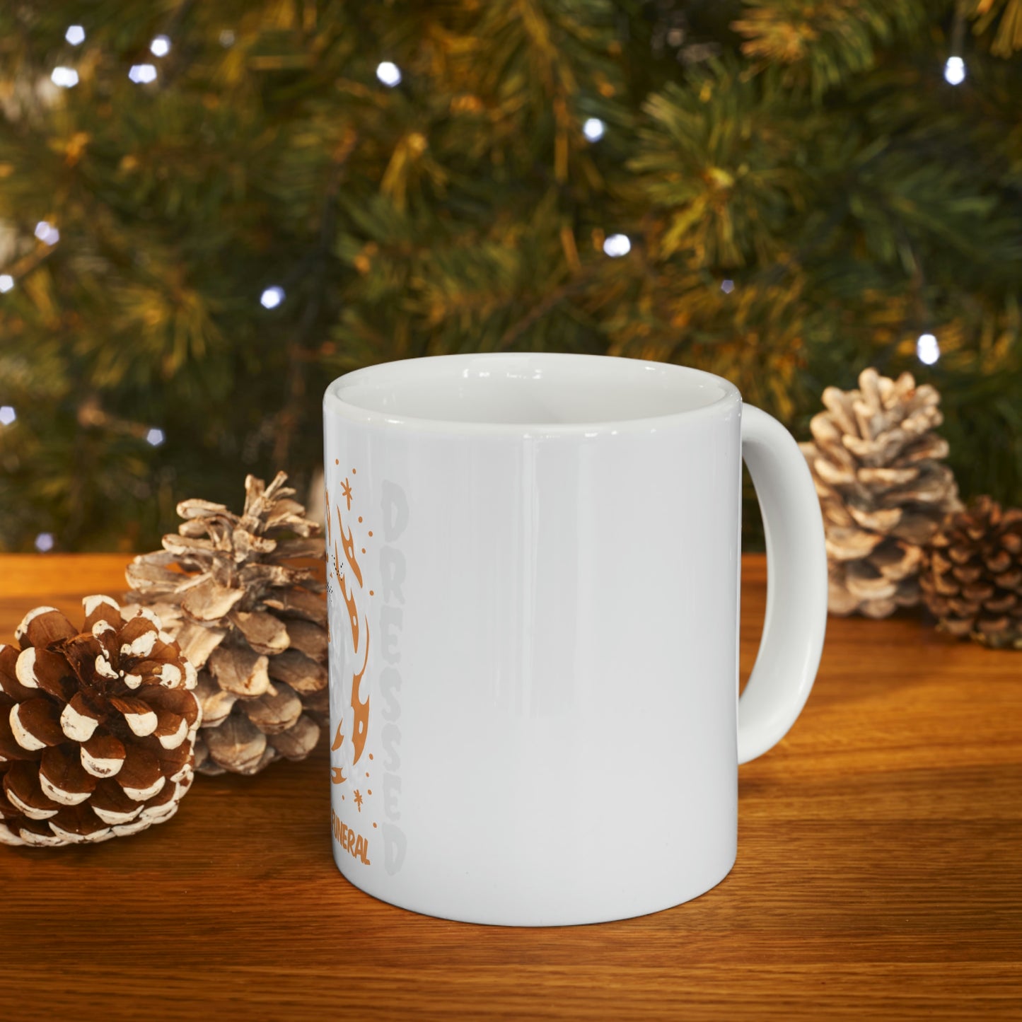 Already Dressed For Your Funeral Goth Aesthetic White Ceramic Mug