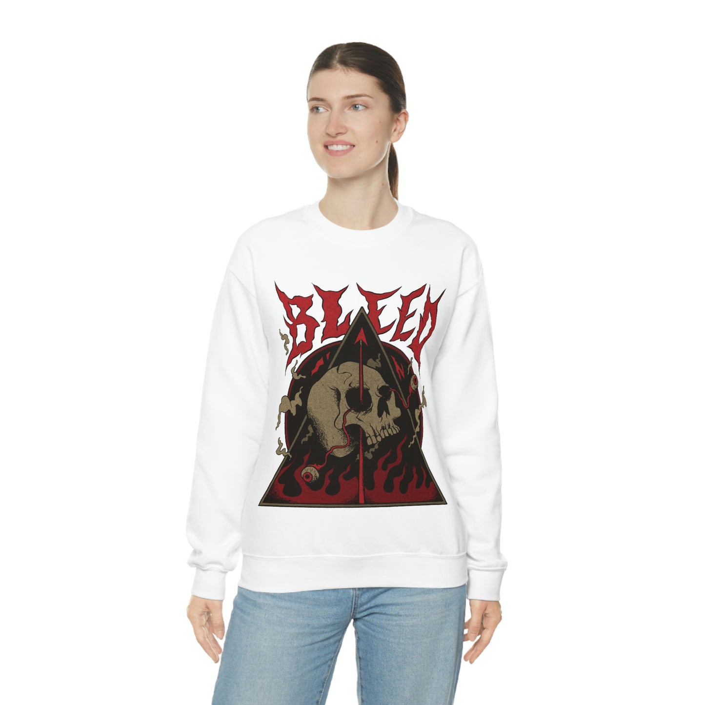 SKULL METAL BAND Goth Aesthetic Sweatshirt