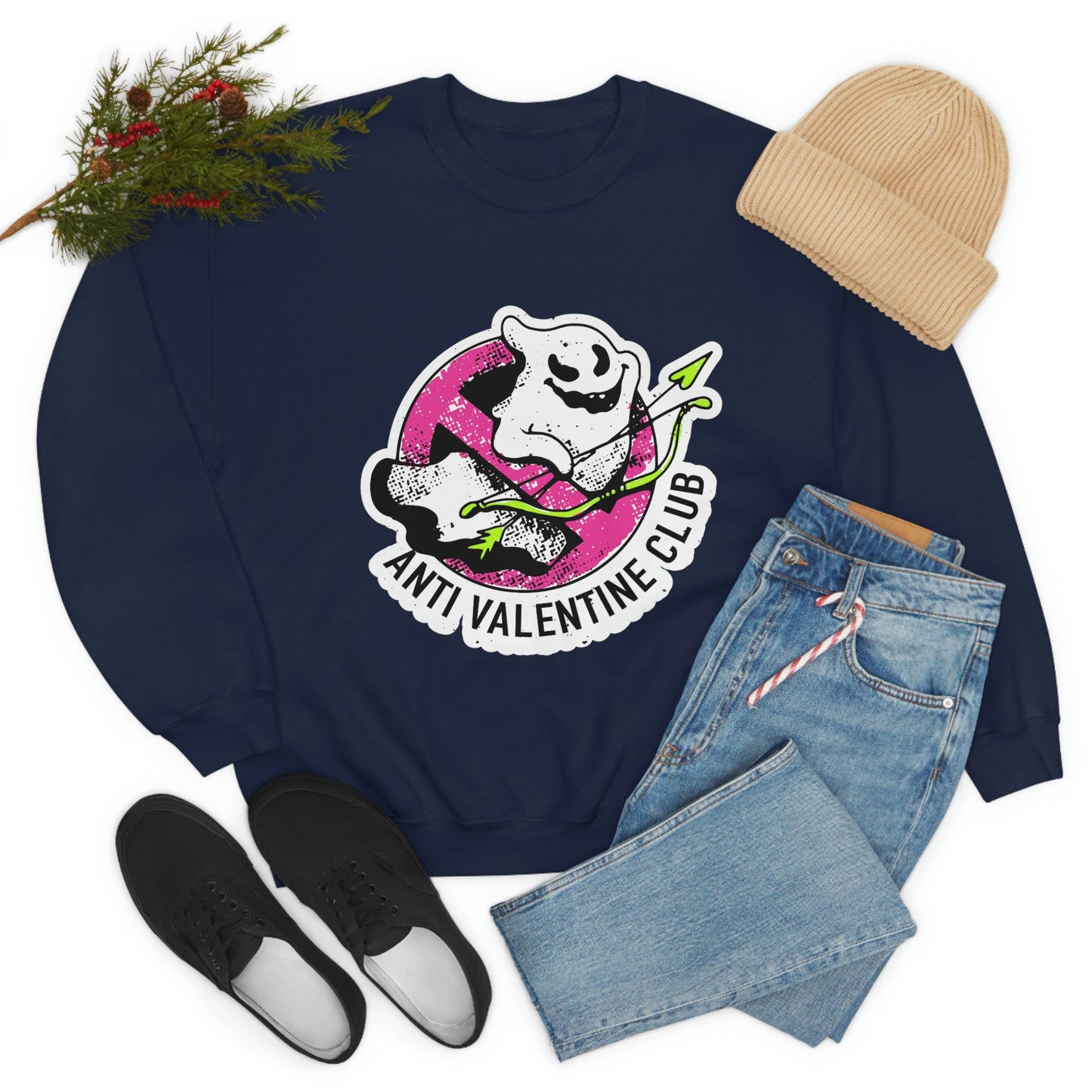 Anti Valentines CLub Ghost Sweatshirt