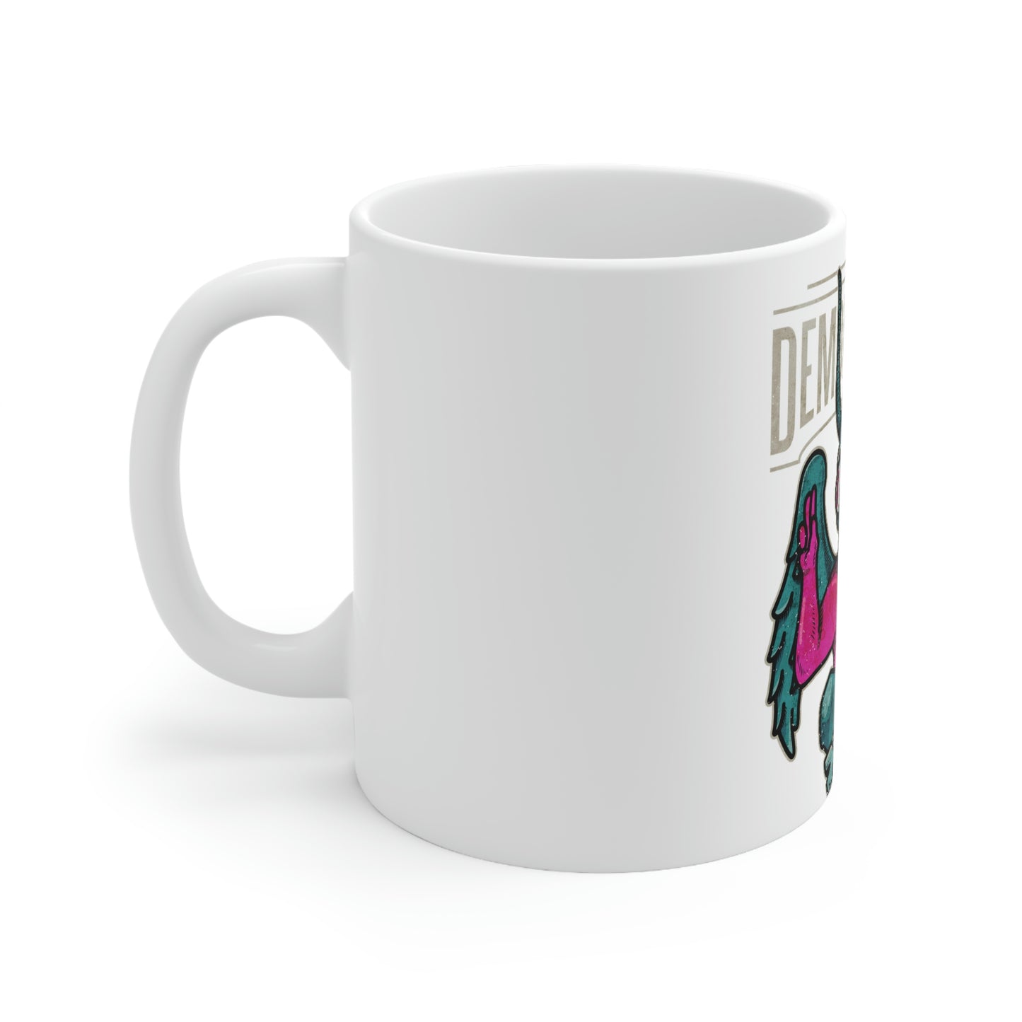 Demonphobia, Goth Aesthetic White Ceramic Mug