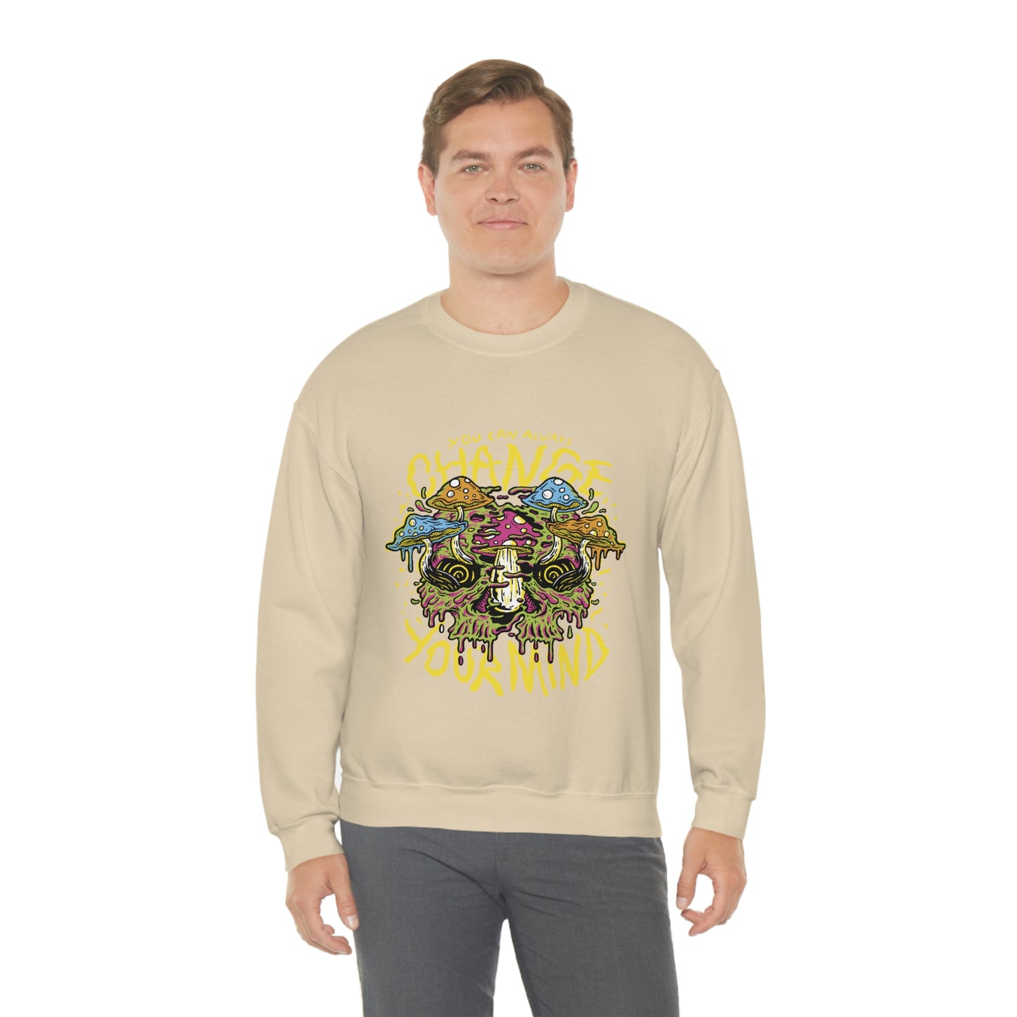 Cottagecore You Can ALways Change Your Mind Psychedelic Sweatshirt