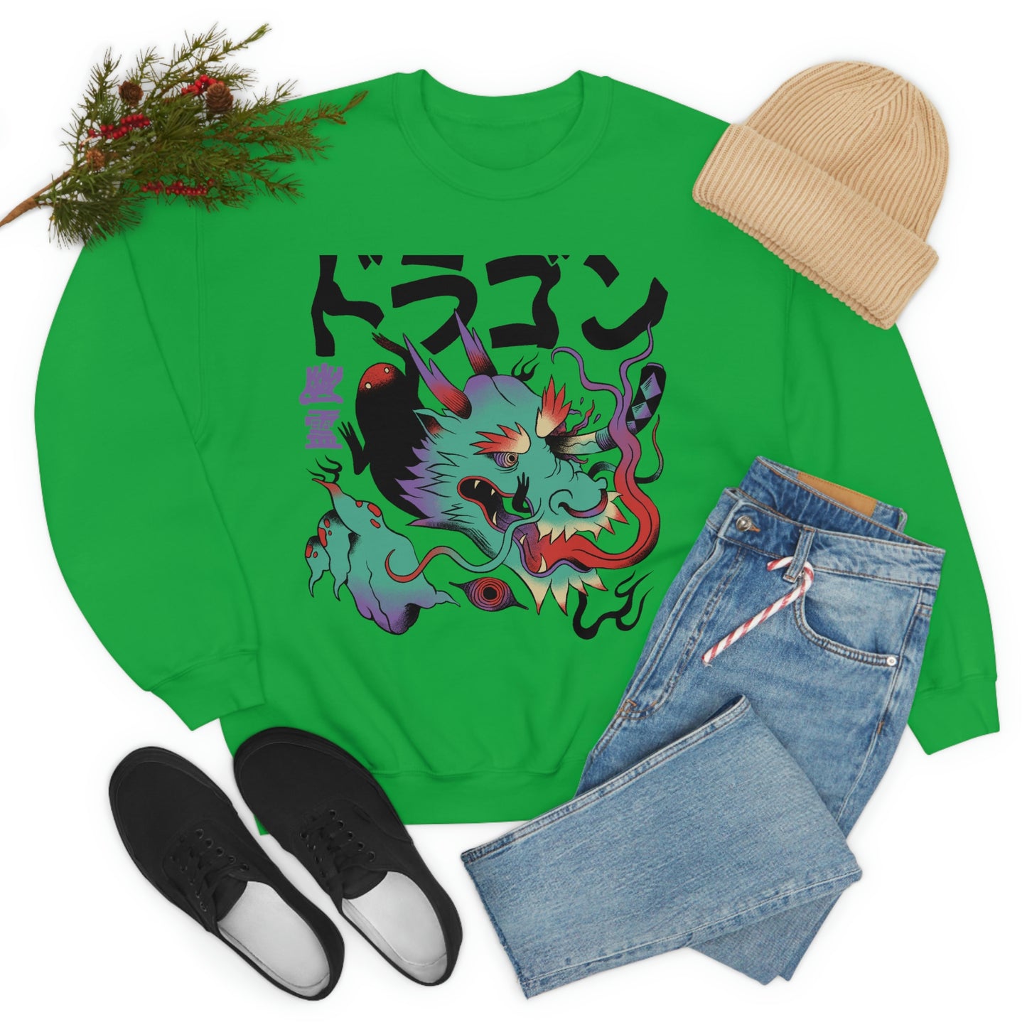 Indie Japanese Art, Japan Streeetwear Retro, Japanese Aesthetic Sweatshirt