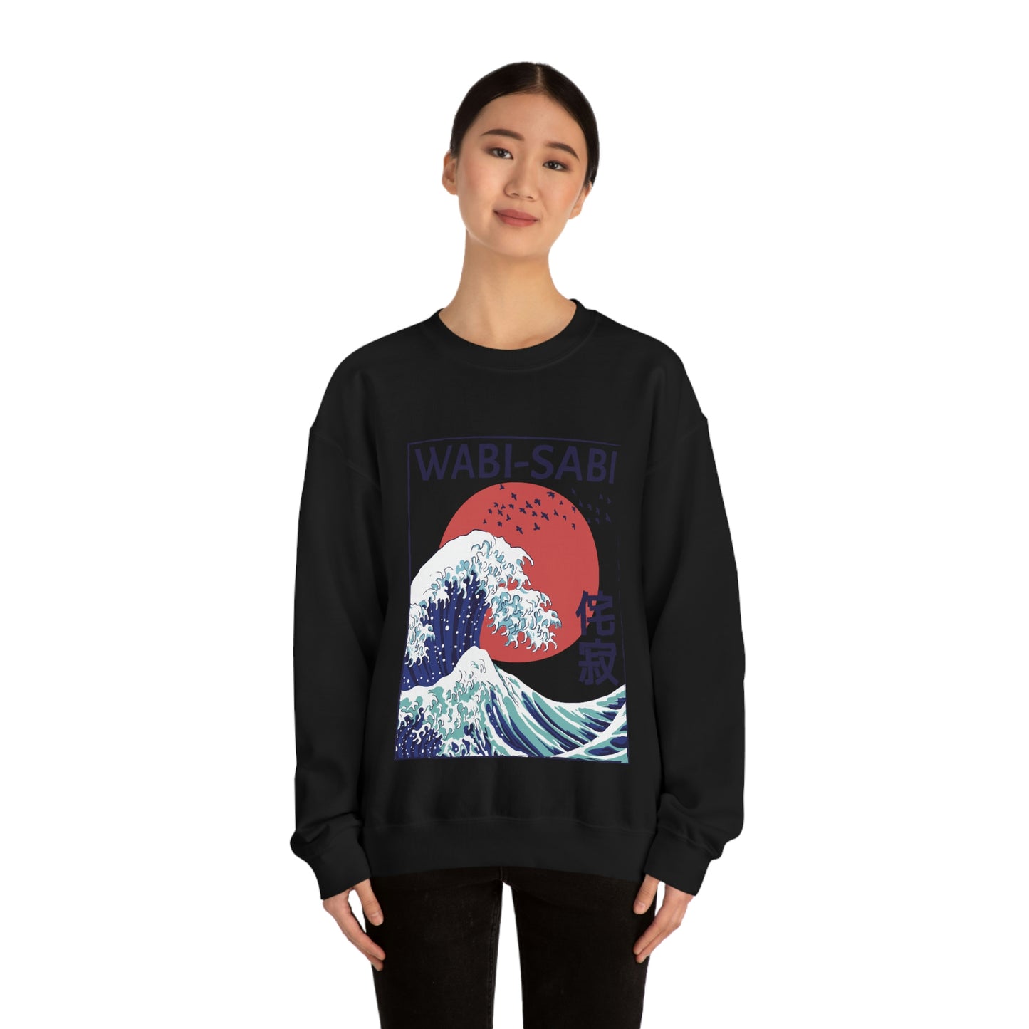 Indie Japanese Art, Japan Streeetwear Retro, Japanese Aesthetic Wave Sweatshirt
