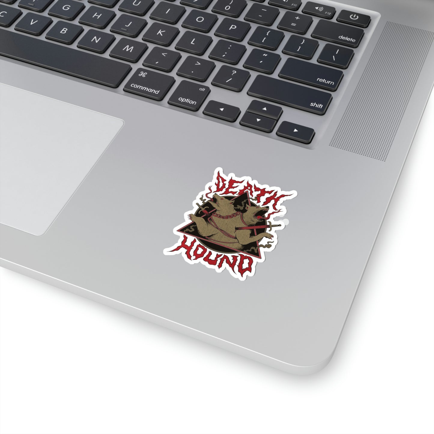 Death Hound Grunge Sticker