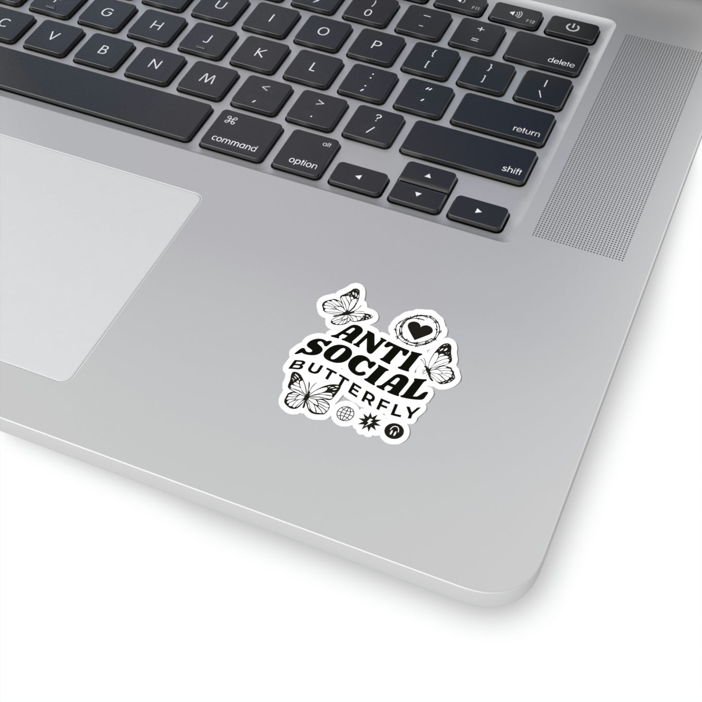 Anti Social Butterfly, Goth Aesthetic Sticker