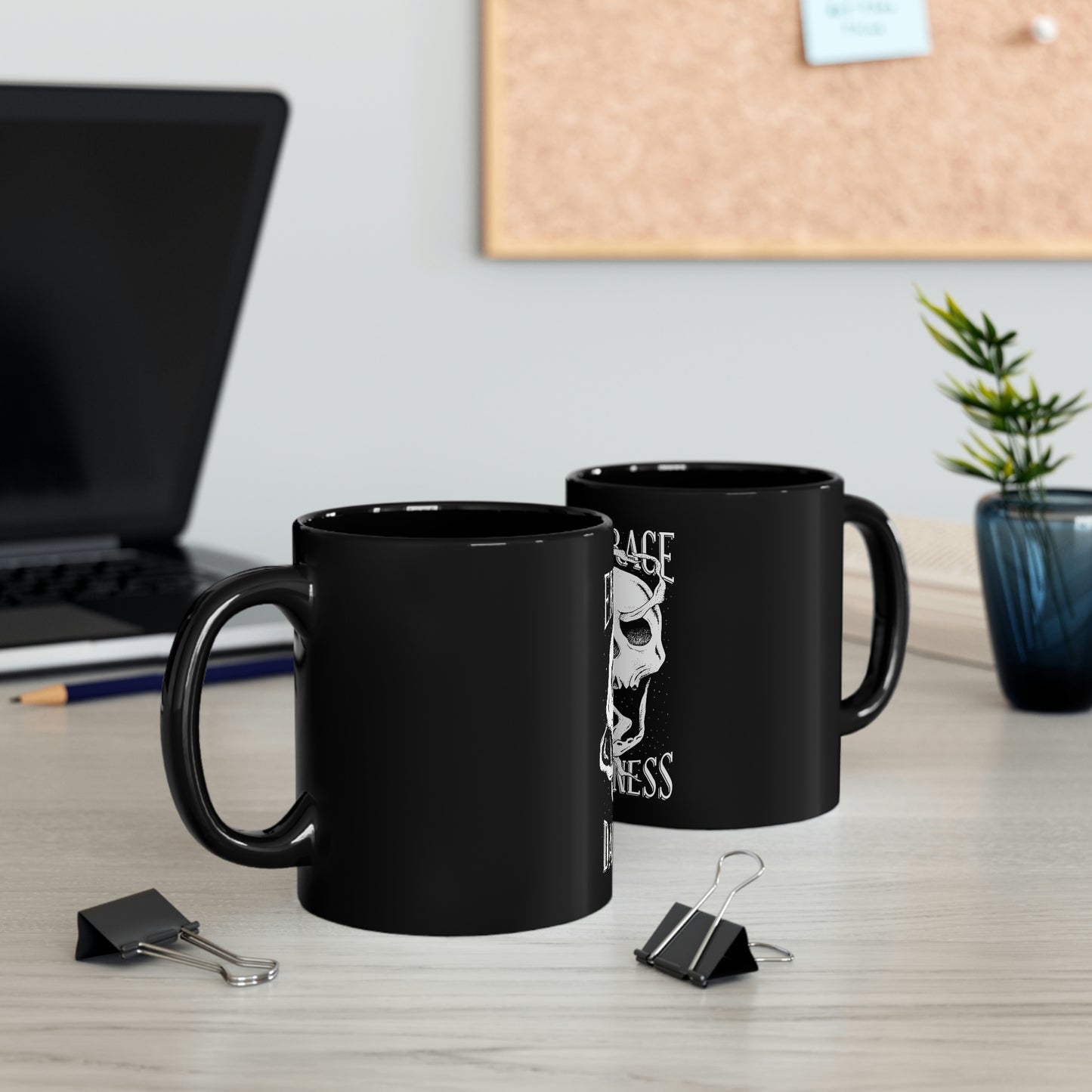 Embrace Darkness Goth Aesthetic 11oz Black Mug