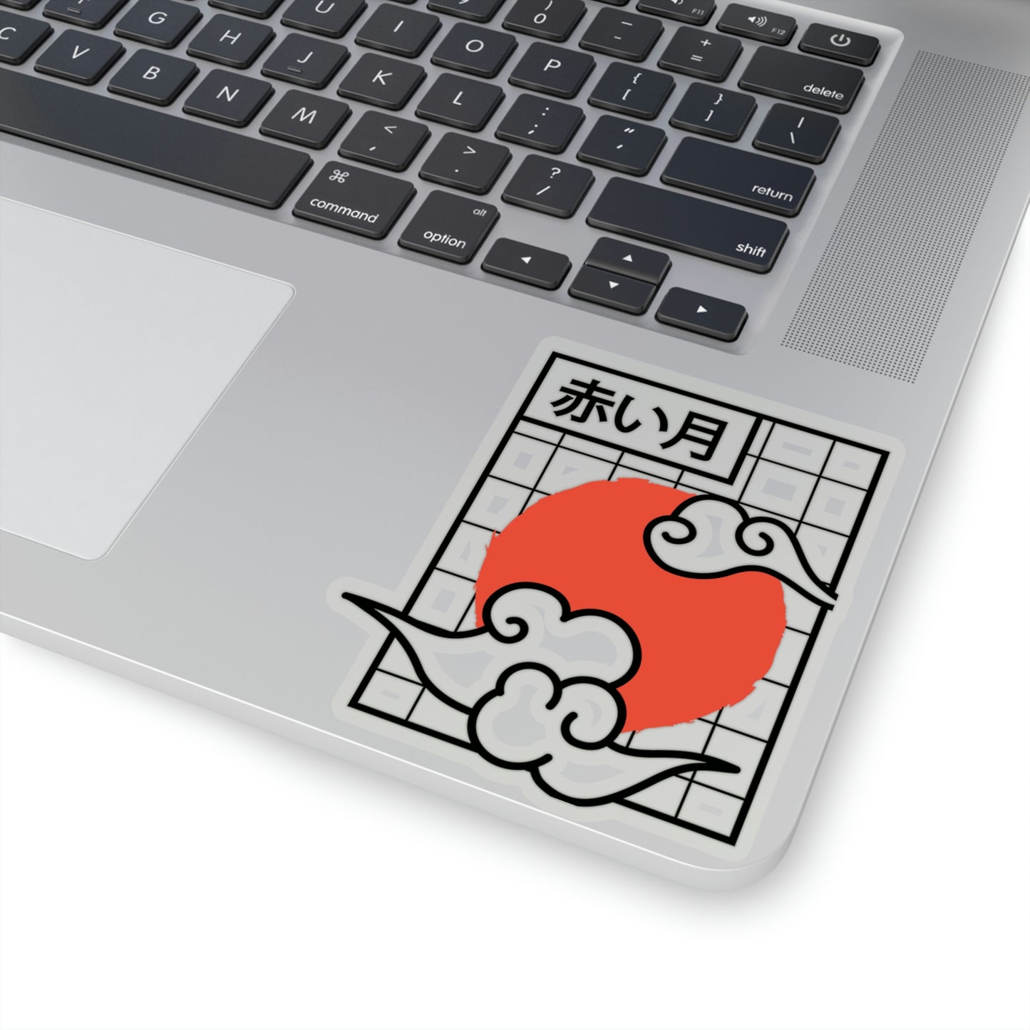 Japanese Aesthetic Redmoon Sticker