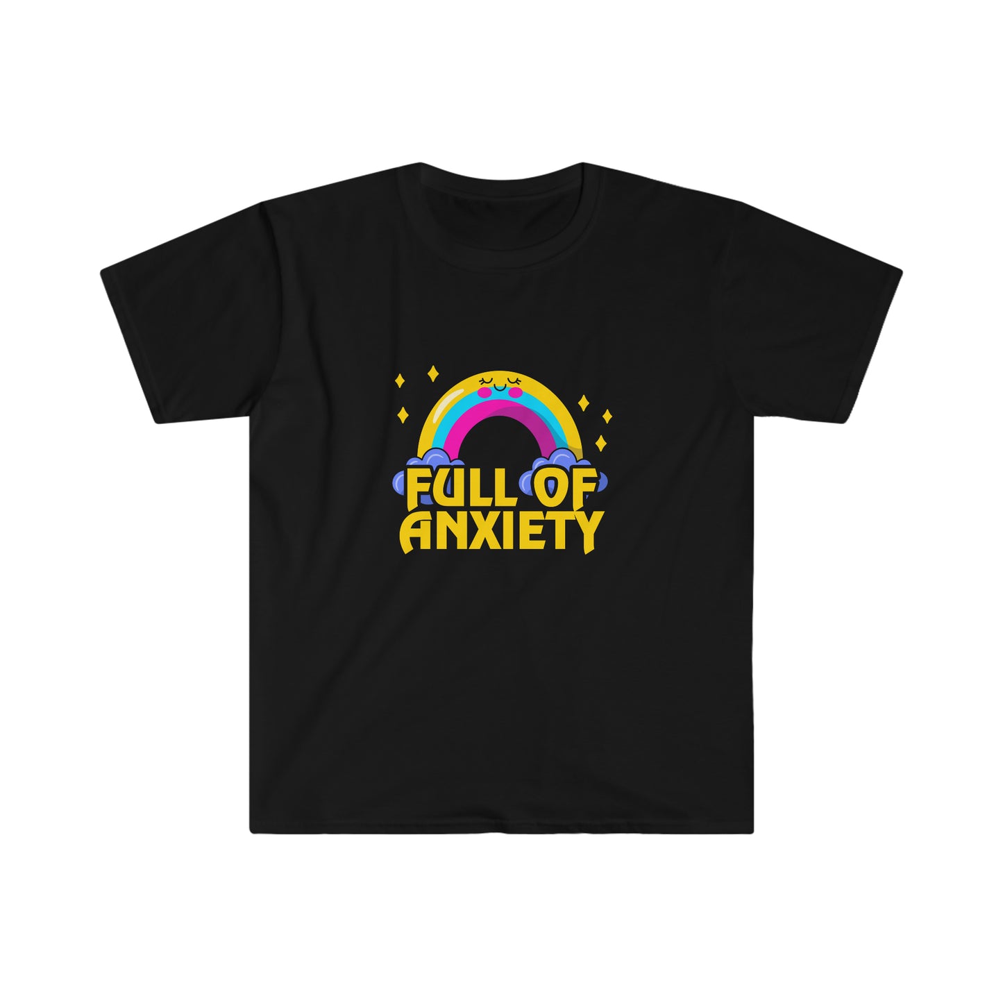 Full Of Anxiety Goth Y2k Clothing Alt Aesthetic Goth Punk T-Shirt