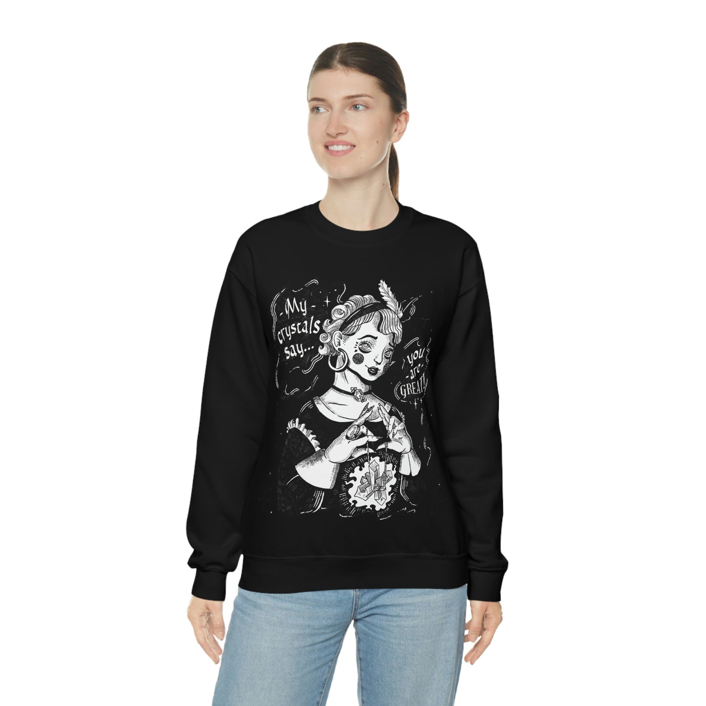 Witch Aesthetic Ilustration Sweatshirt