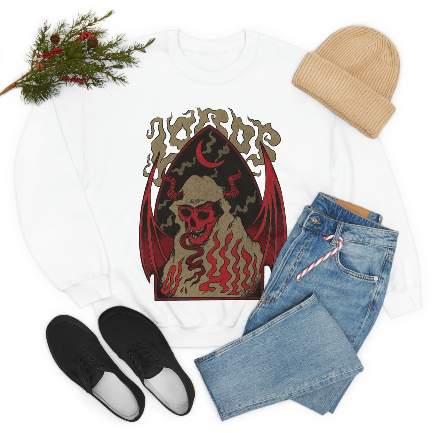 Dark Demons Goth Aesthetic Sweatshirt