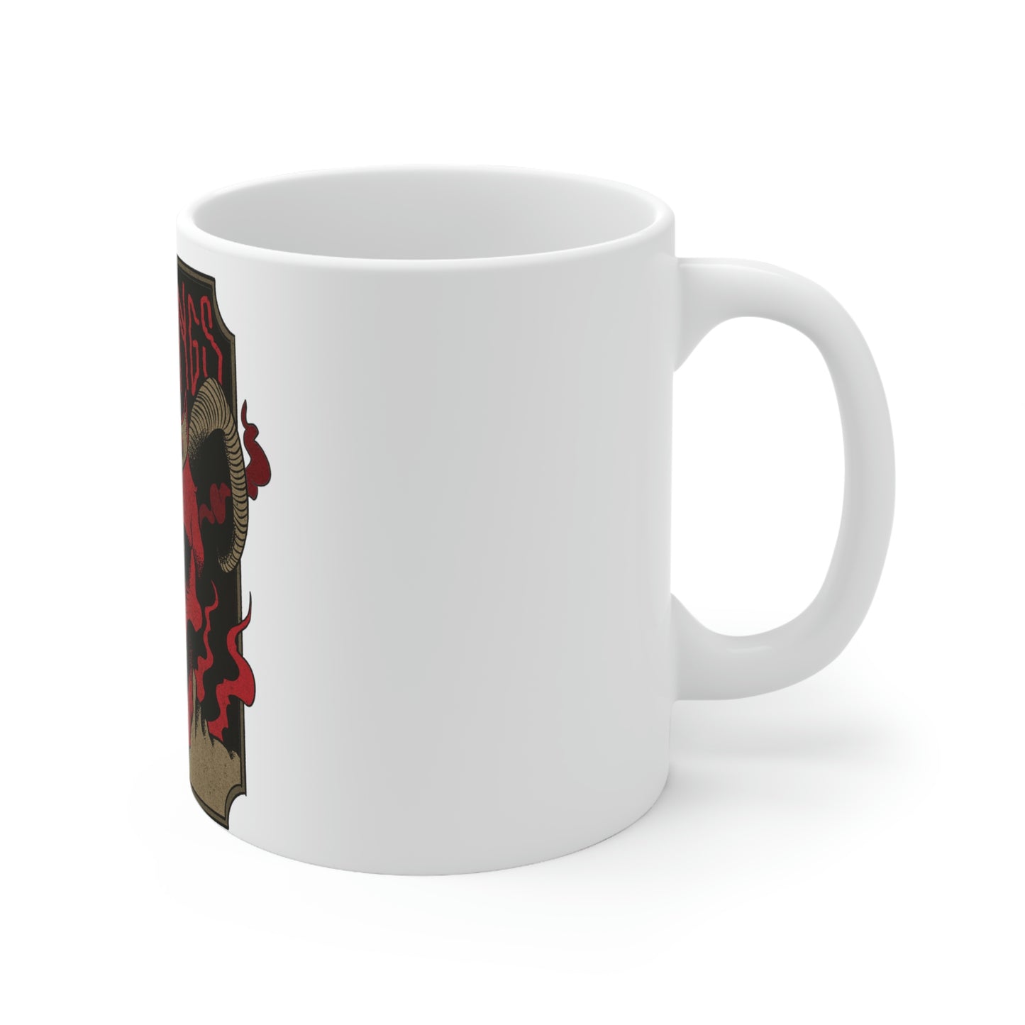 METAL KINGS BAND Goth Aesthetic White Ceramic Mug