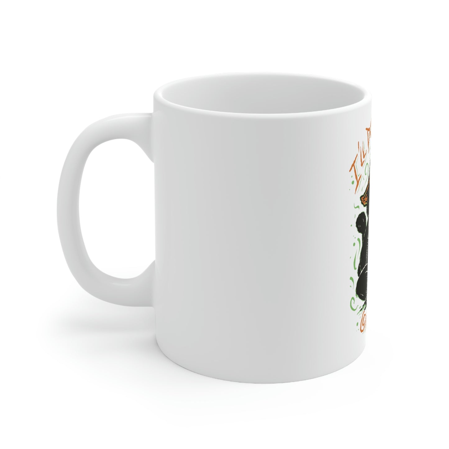 Ill put Meowgic On You Goth Aesthetic White Ceramic Mug