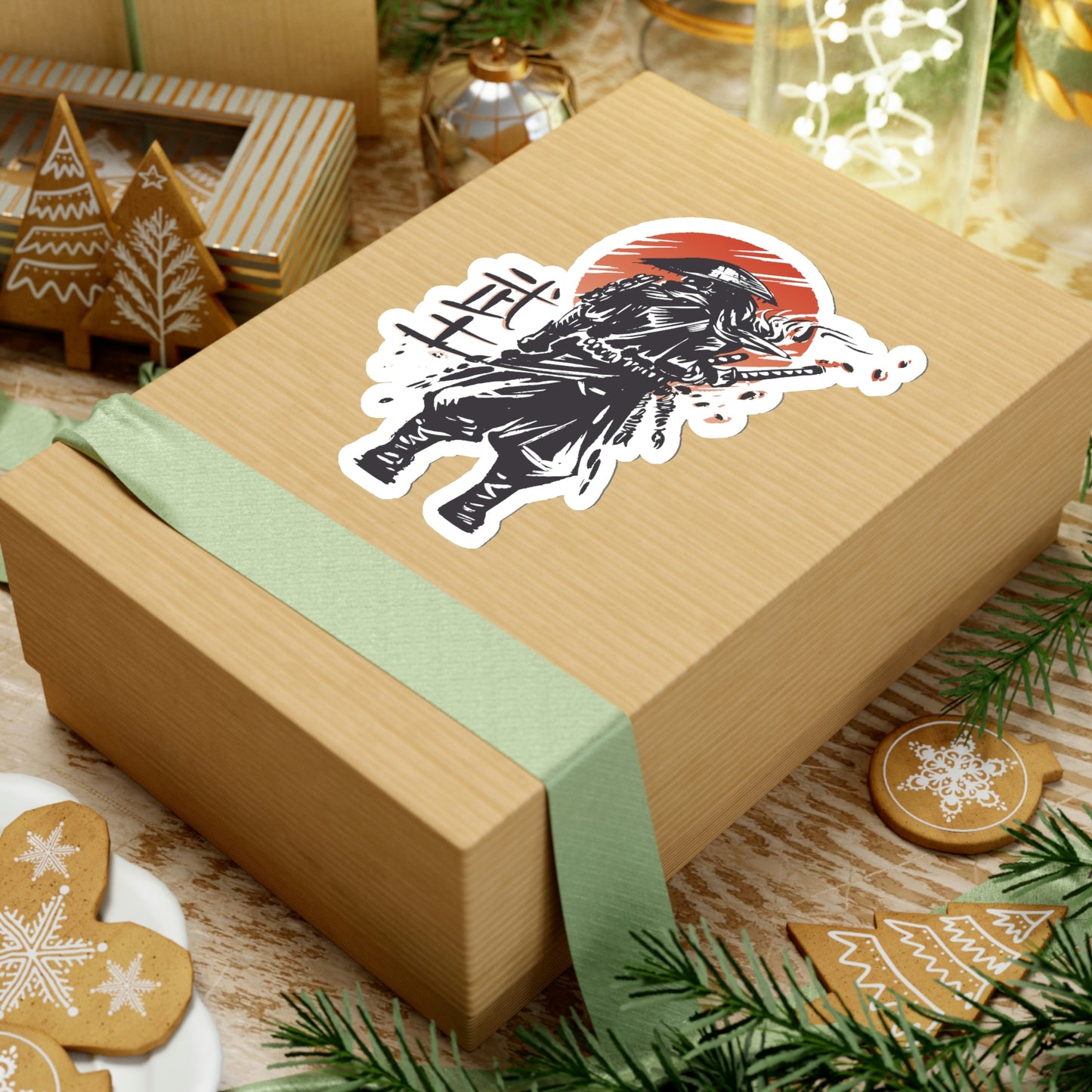 Japanese Aesthetic Samurai Graphic Sticker